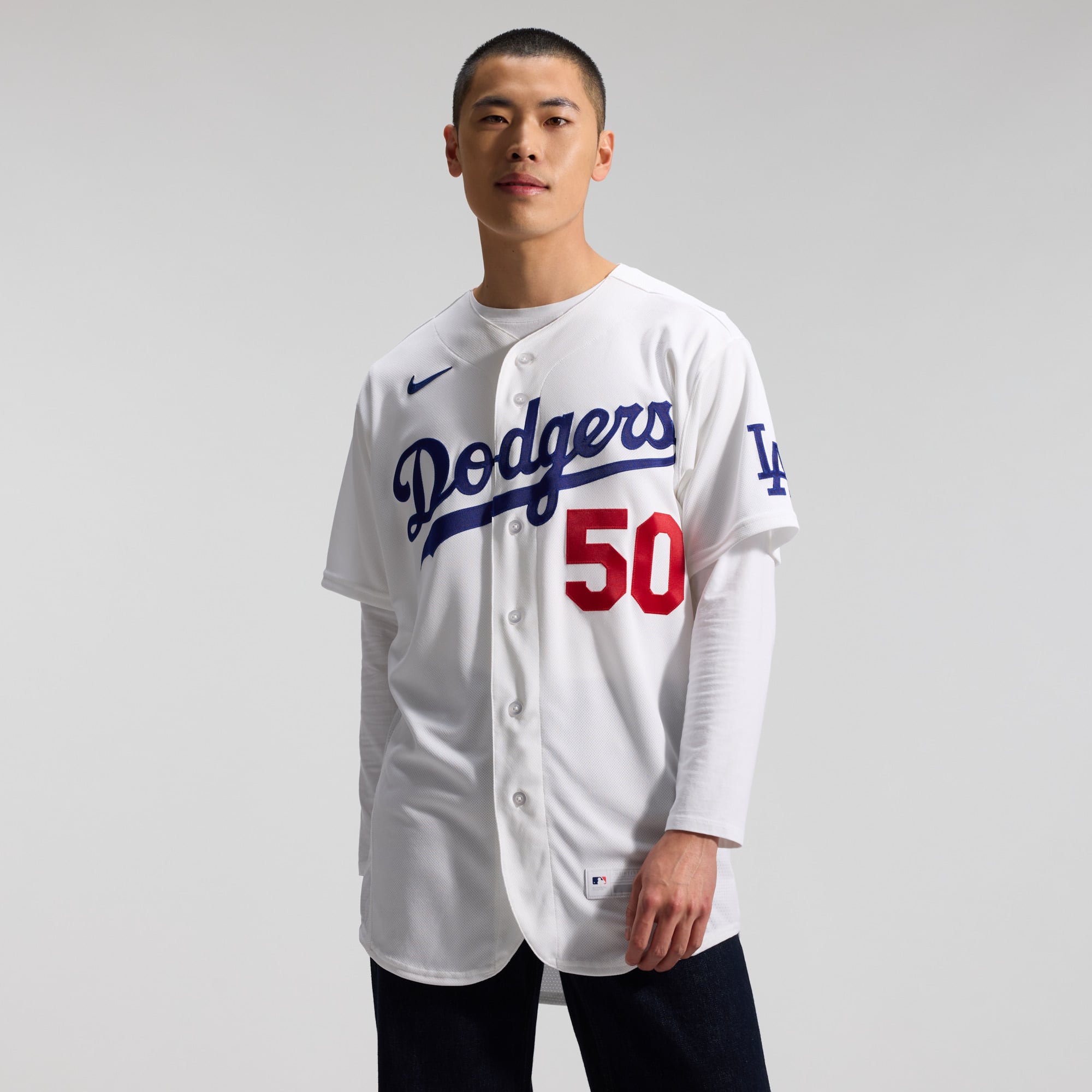 Mookie Betts Los Angeles Dodgers Home Jersey - White - Image 5