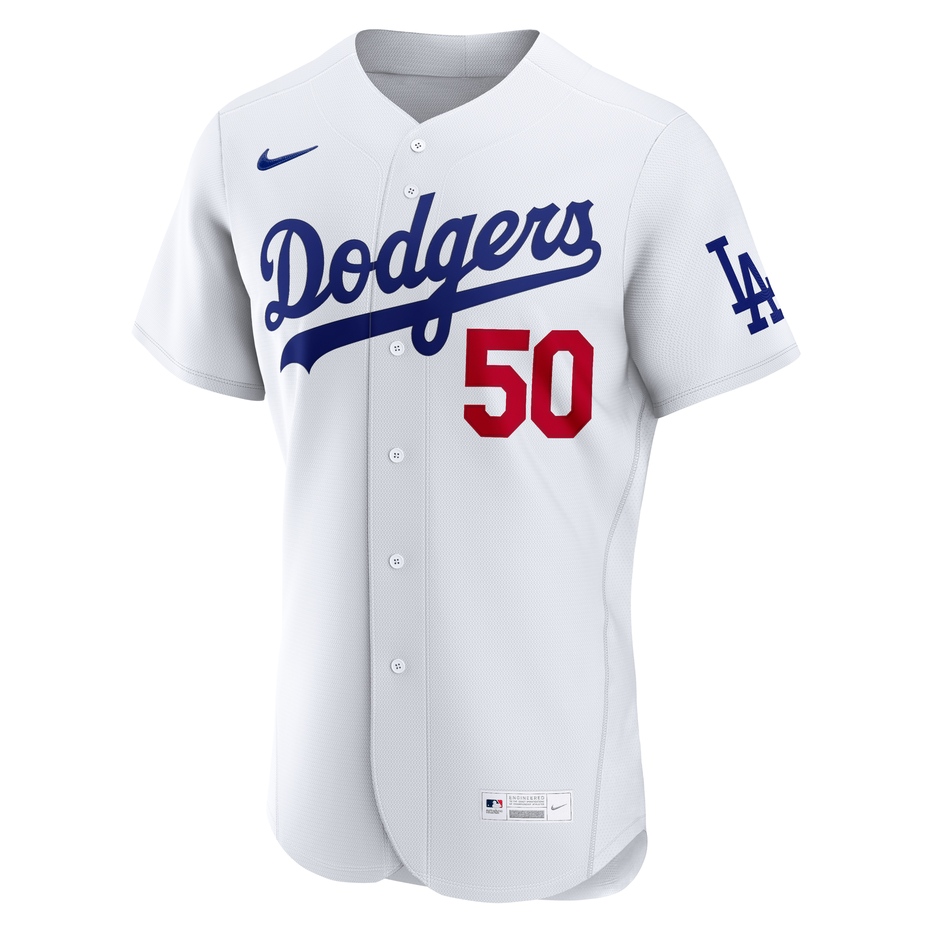 Mookie Betts Los Angeles Dodgers Home Jersey - White - Image 3