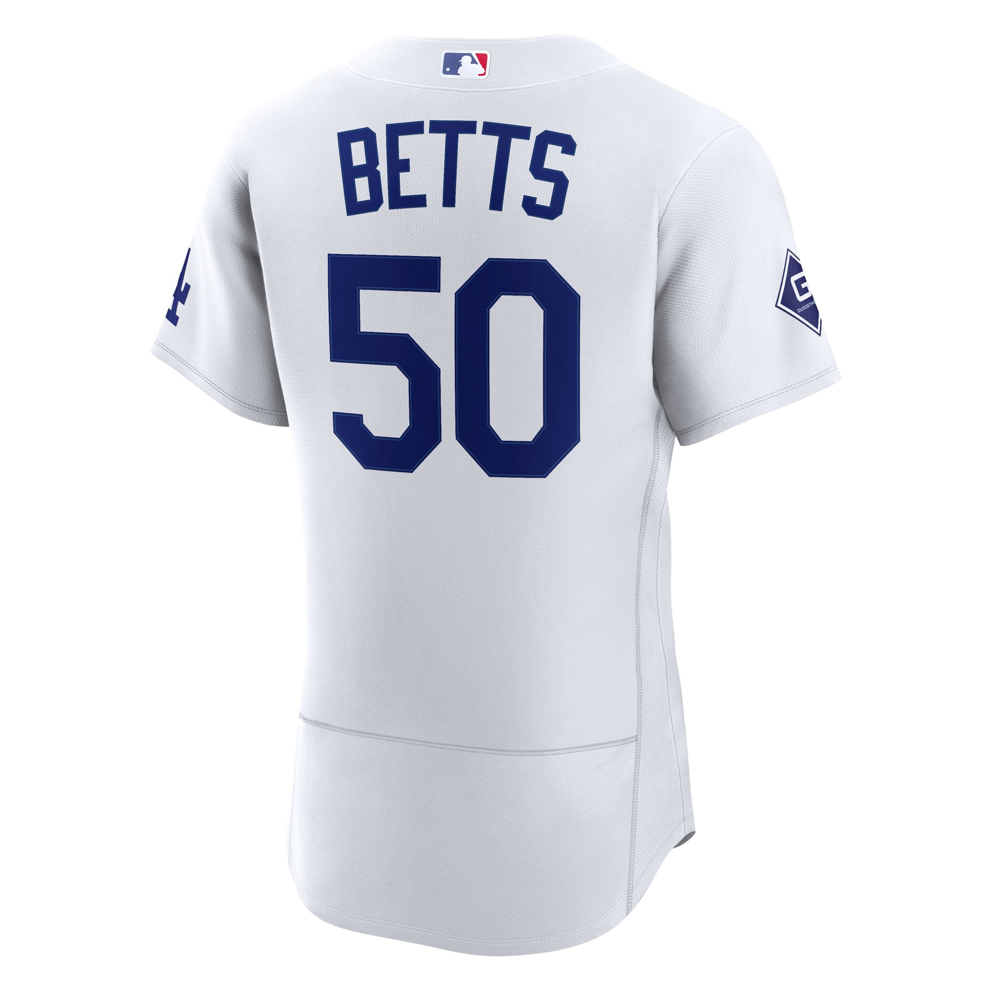 Mookie Betts Los Angeles Dodgers Home Sponsor Patch Jersey - White - Image 4