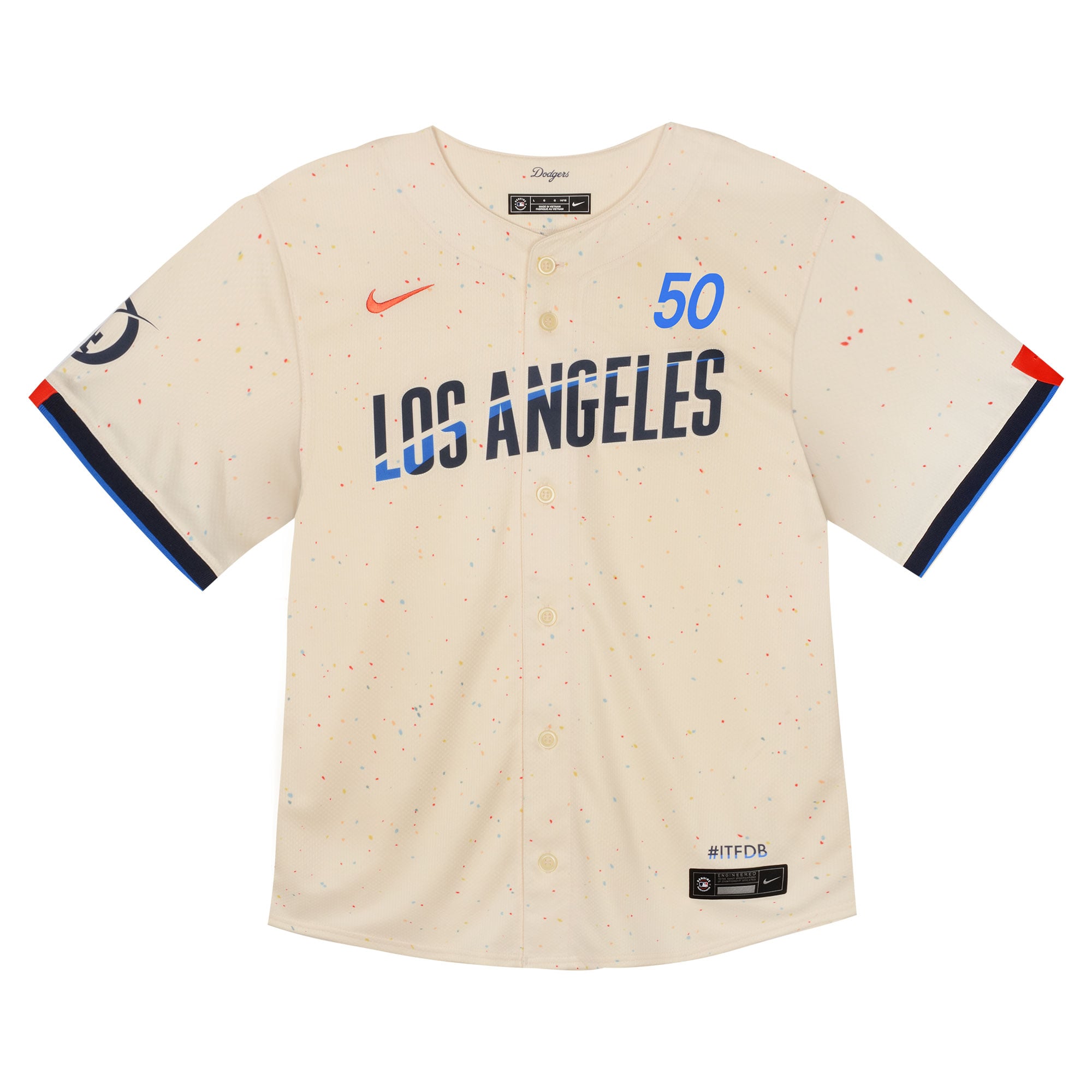 Mookie Betts Los Angeles Dodgers Toddler 2024 City Connect Limited Player Jersey - Cream - Image 3