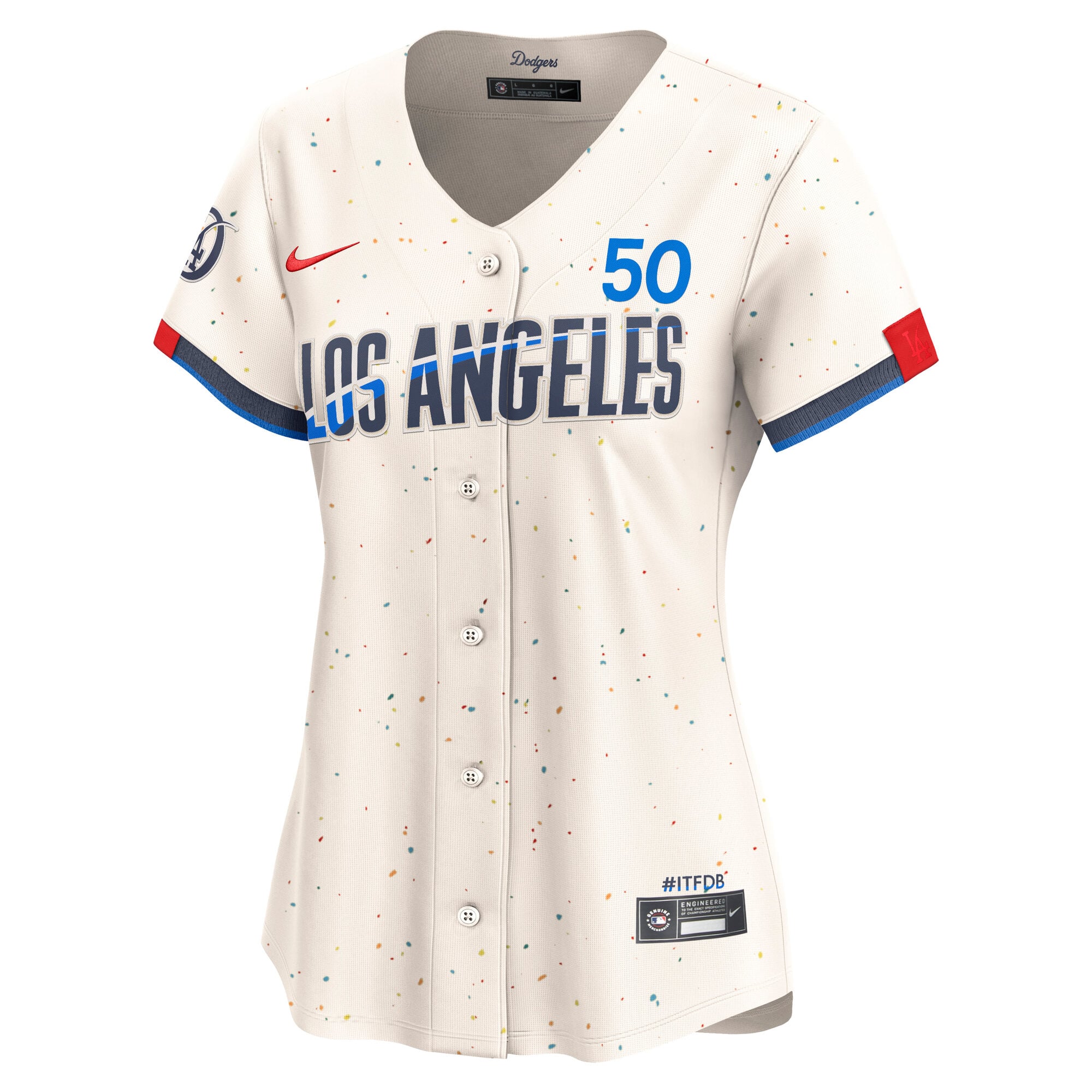 Mookie Betts Los Angeles Dodgers Women's City Connect Limited Jersey – Cream - Image 3