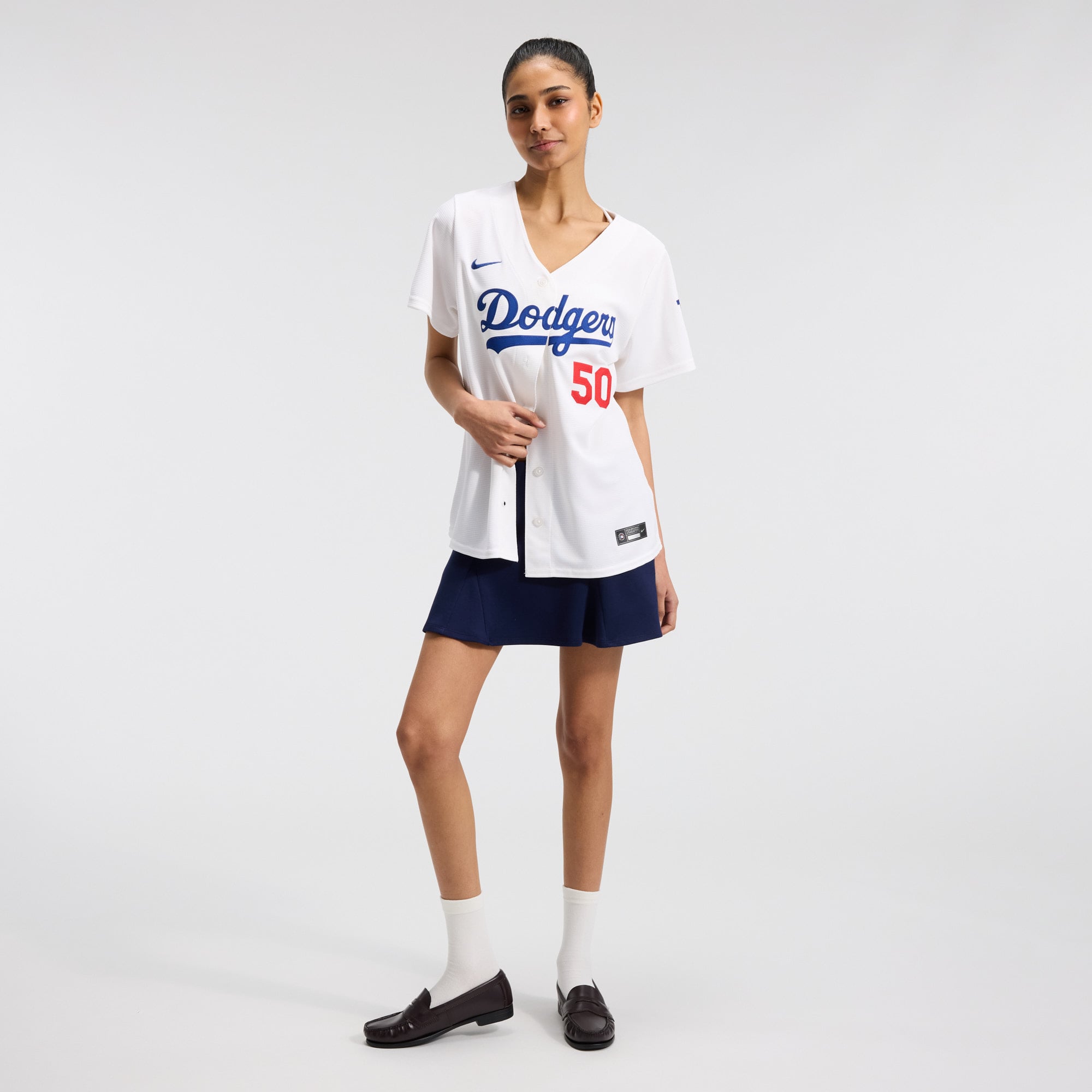 Mookie Betts Los Angeles Dodgers Women's Home Stadium Jersey - White - Image 5