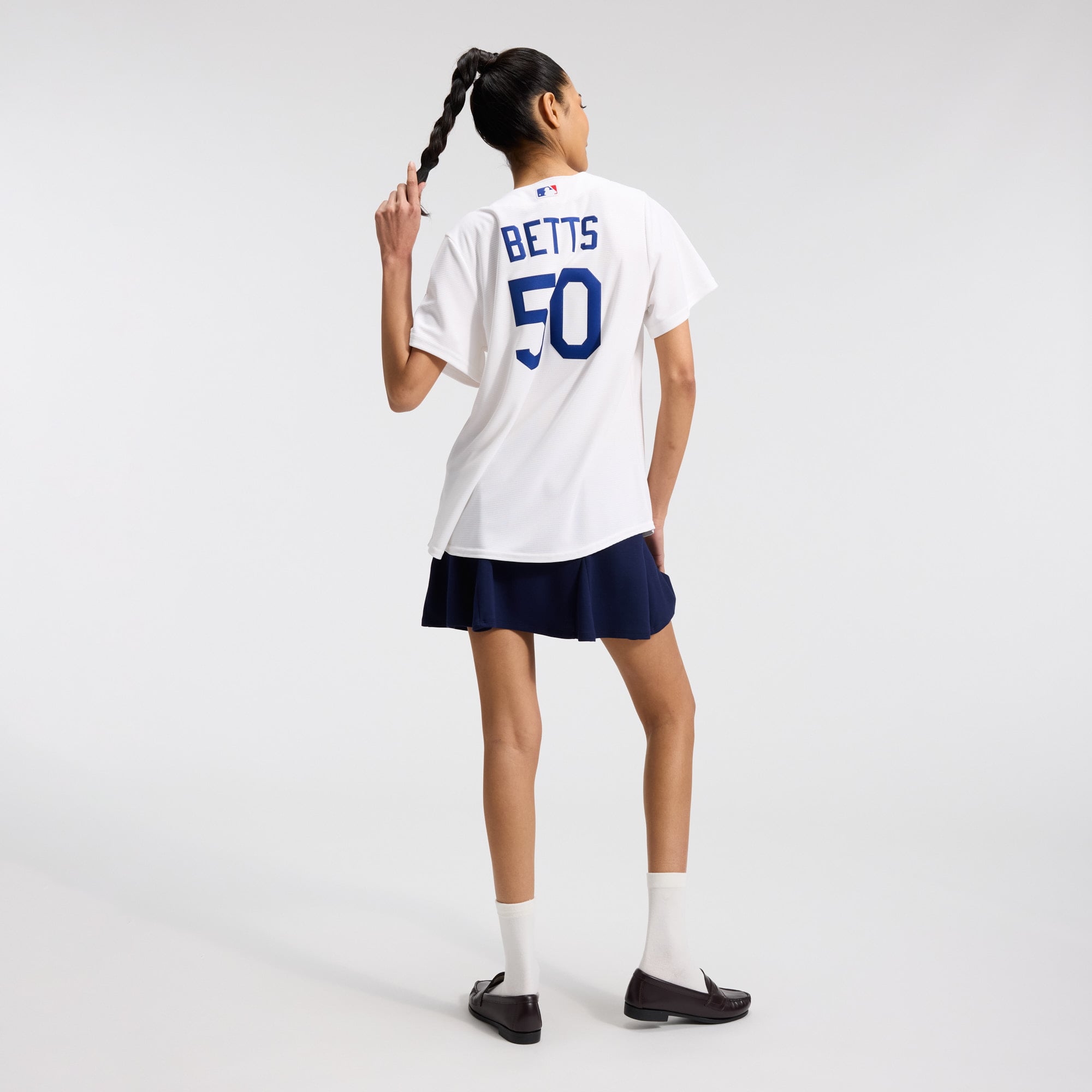 Mookie Betts Los Angeles Dodgers Women's Home Stadium Jersey - White - Image 6