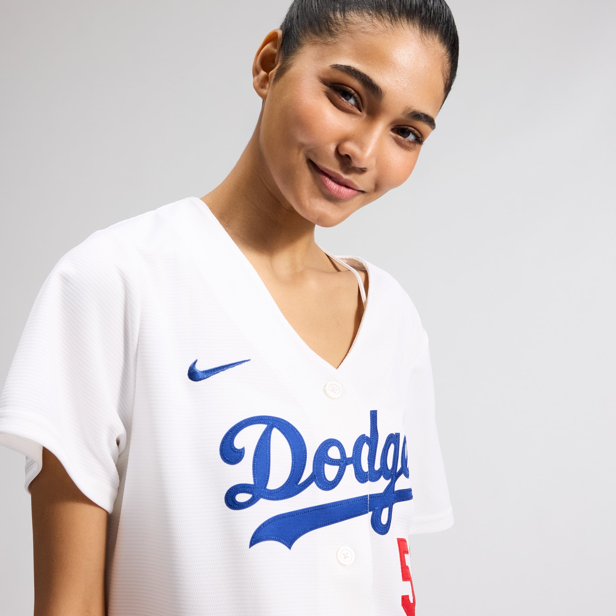 Mookie Betts Los Angeles Dodgers Women's Home Stadium Jersey - White - Image 11