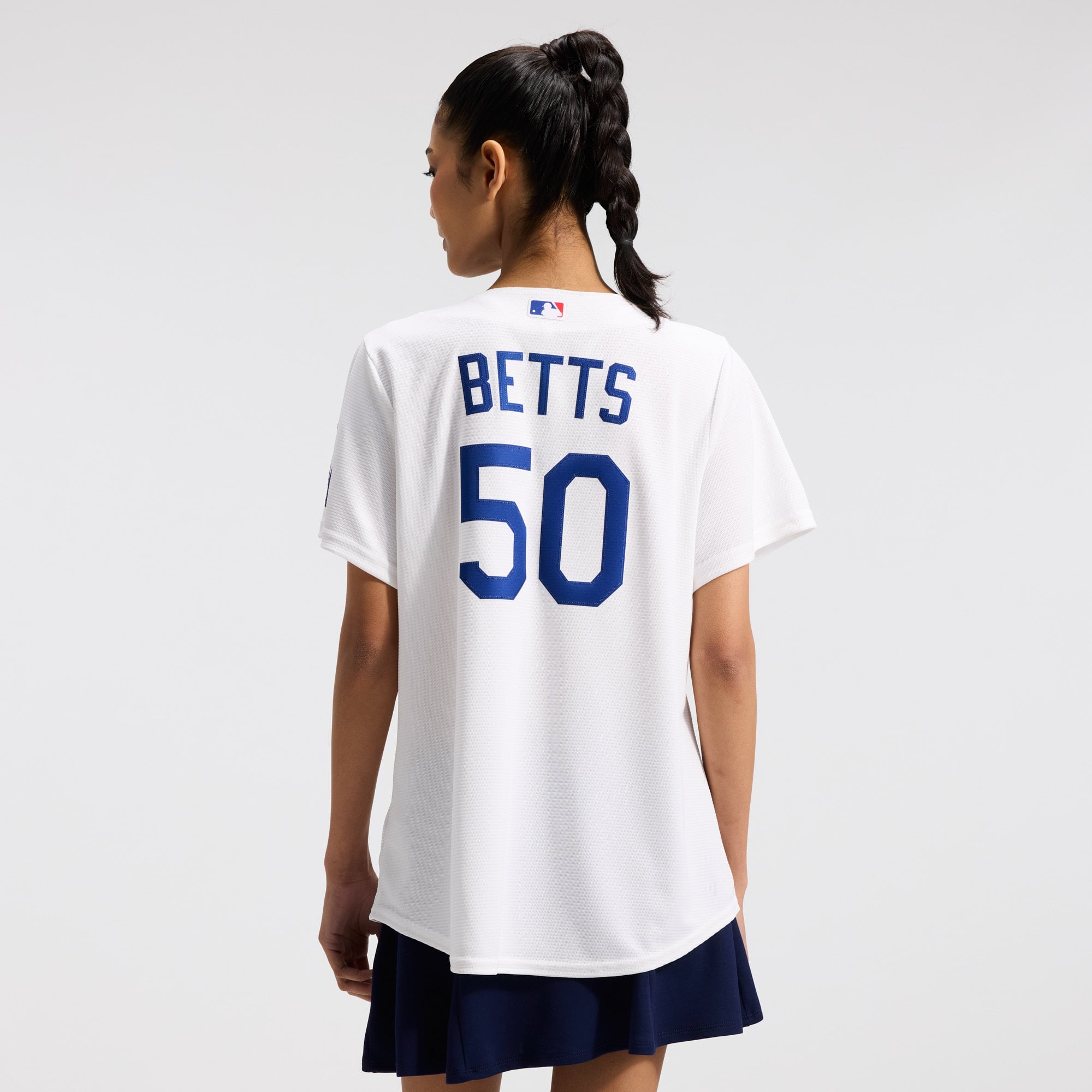 Mookie Betts Los Angeles Dodgers Women's Home Stadium Jersey - White - Image 4