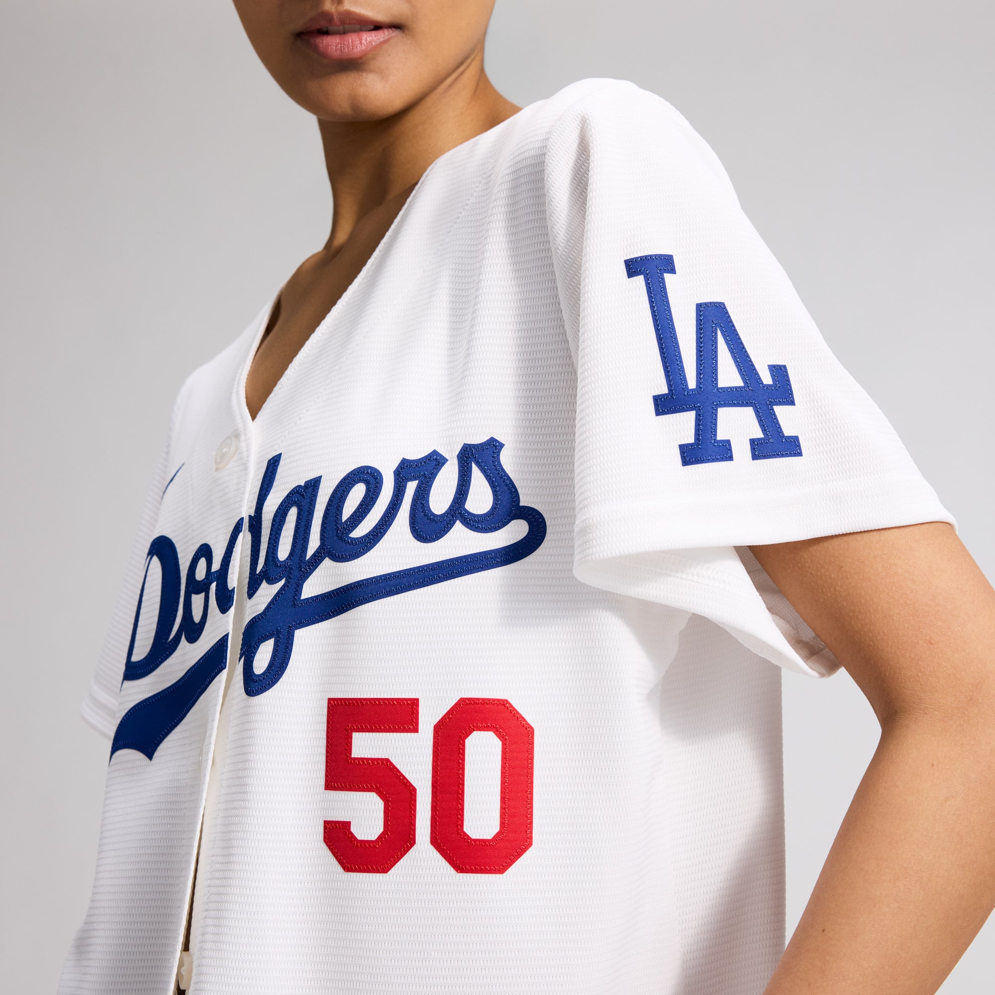 Mookie Betts Los Angeles Dodgers Women's Home Stadium Jersey - White - Image 10