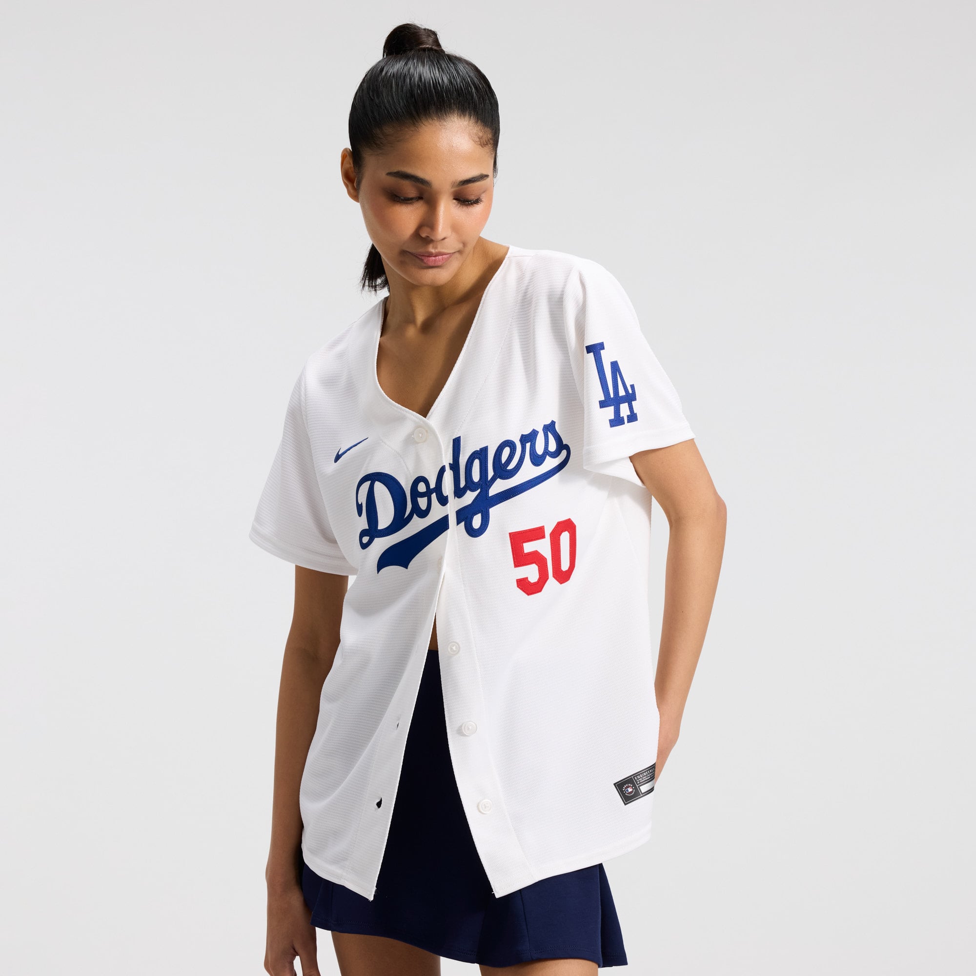 Mookie Betts Los Angeles Dodgers Women's Home Stadium Jersey - White - Image 3