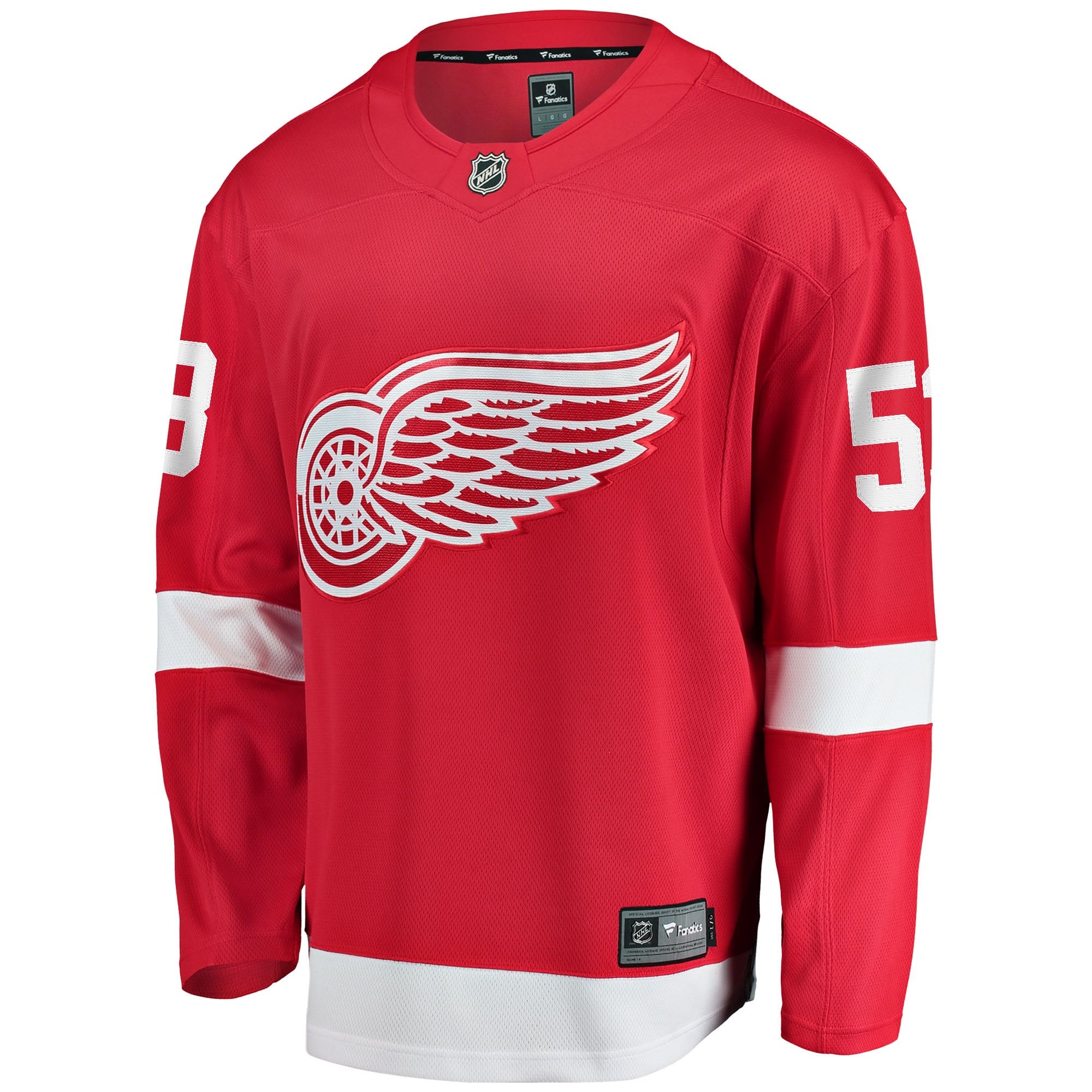 Moritz Seider Detroit Red Wings Home Breakaway Player Jersey - Red - Image 3