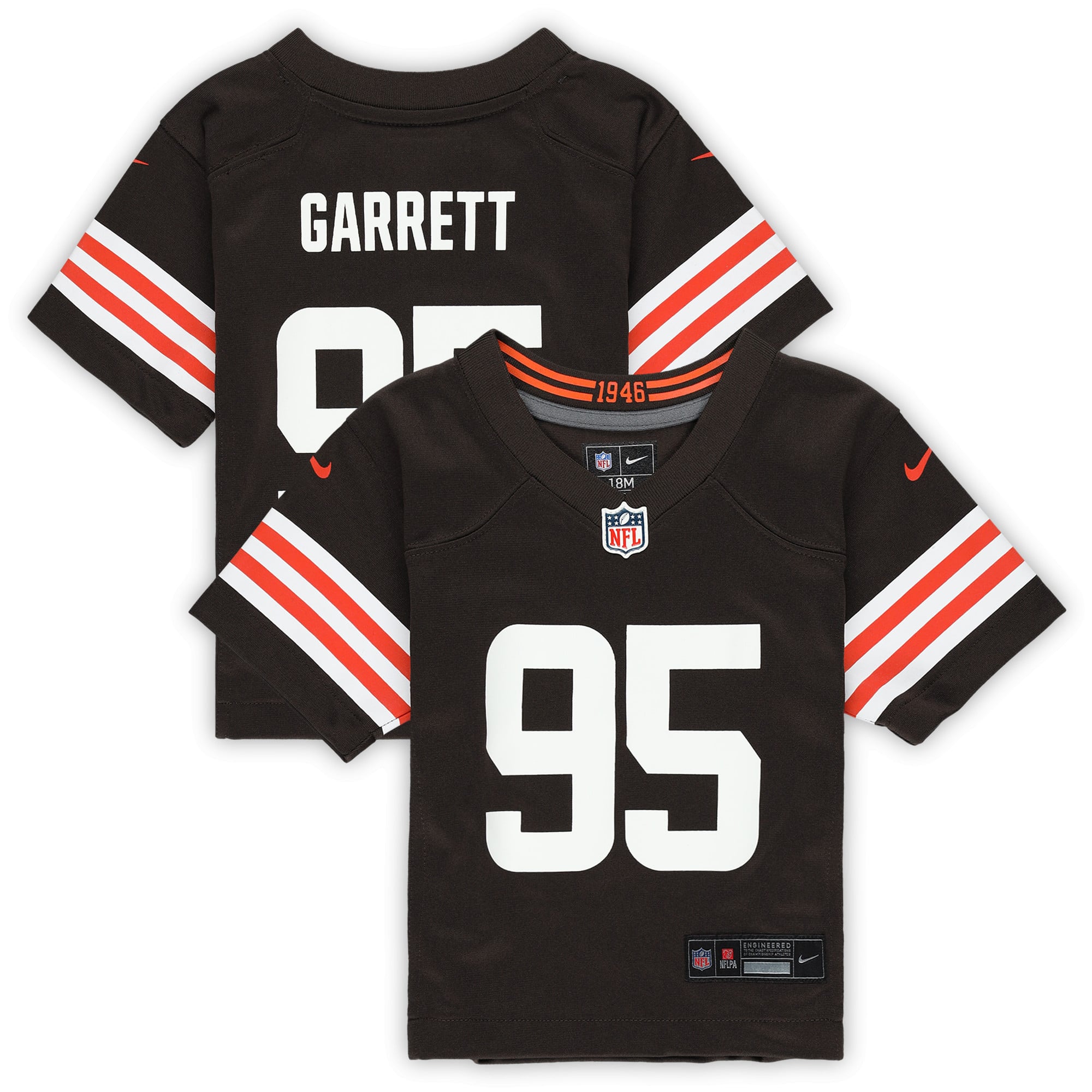 Myles Garrett Cleveland Browns Infant Team Player Game Jersey - Brown - Image 2