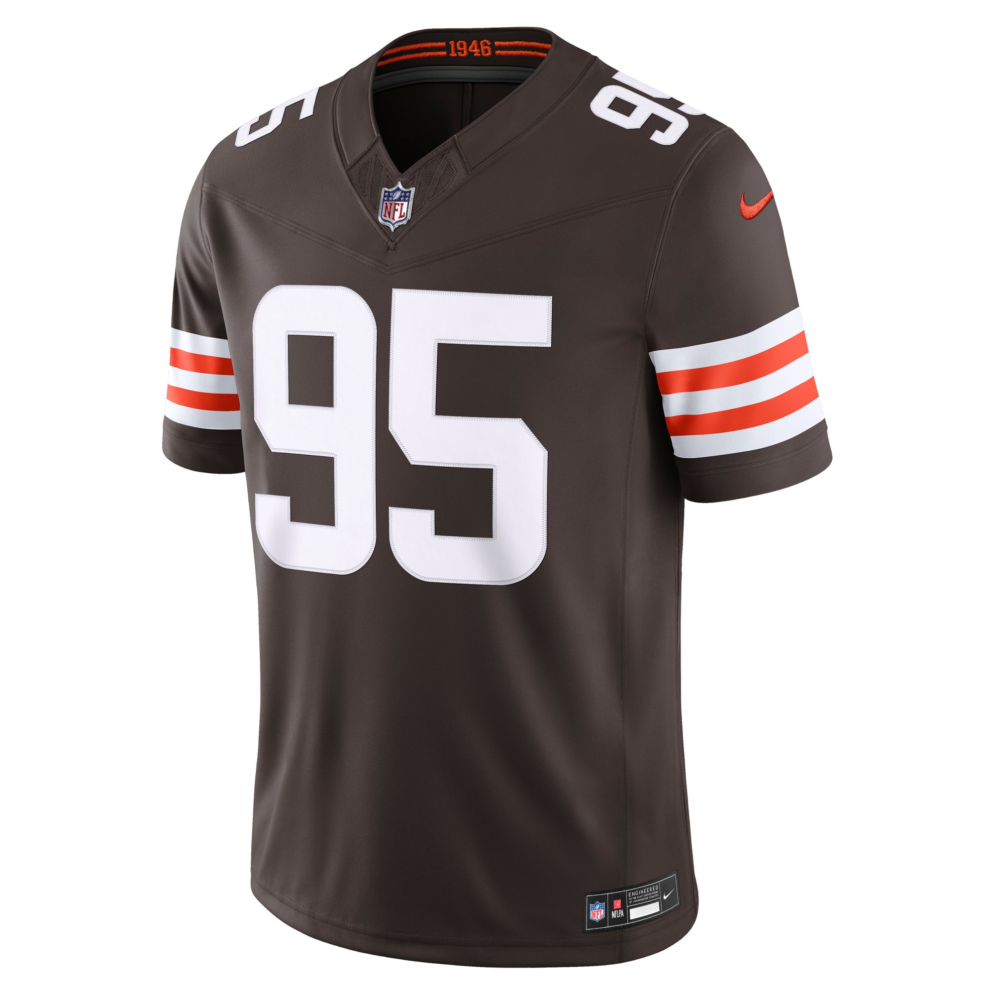 Myles Garrett Cleveland Browns Team Vapor F.U.S.E. Stitched Limited Jersey - Brown - Image 3