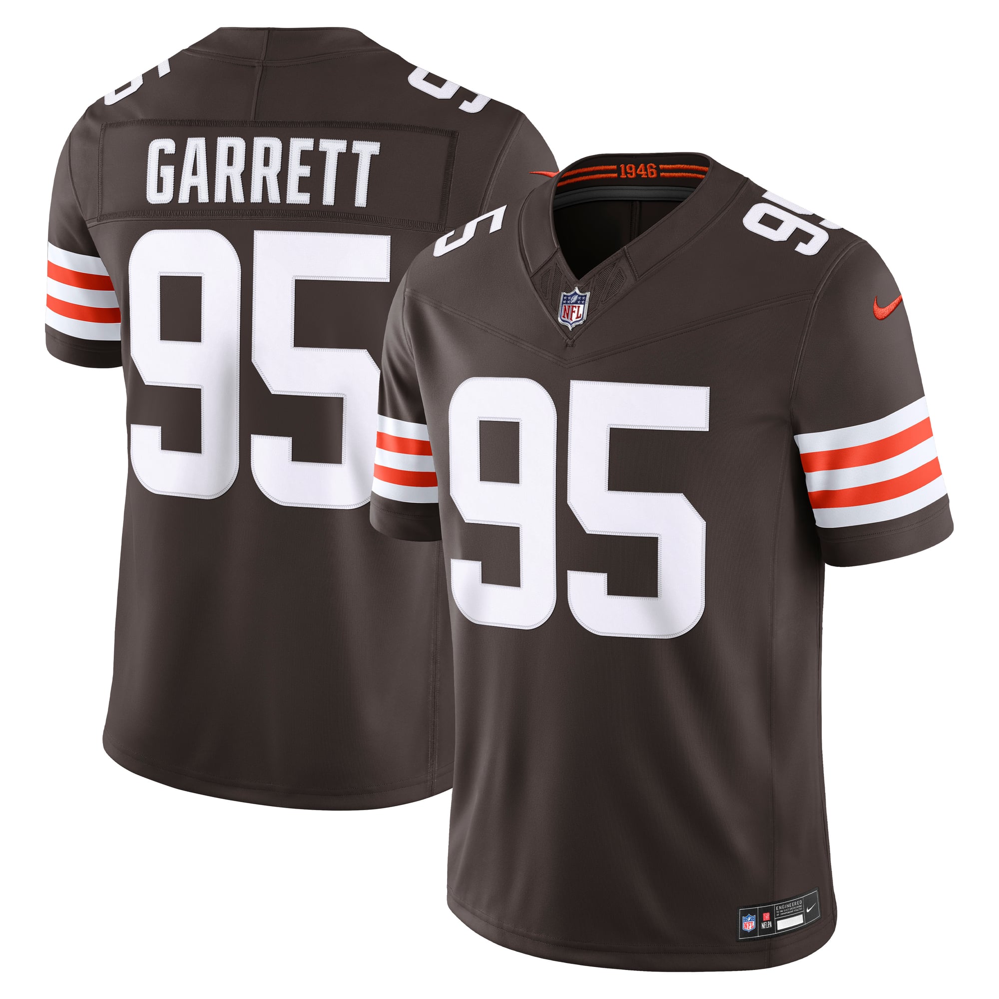 Myles Garrett Cleveland Browns Team Vapor F.U.S.E. Stitched Limited Jersey - Brown - Image 2