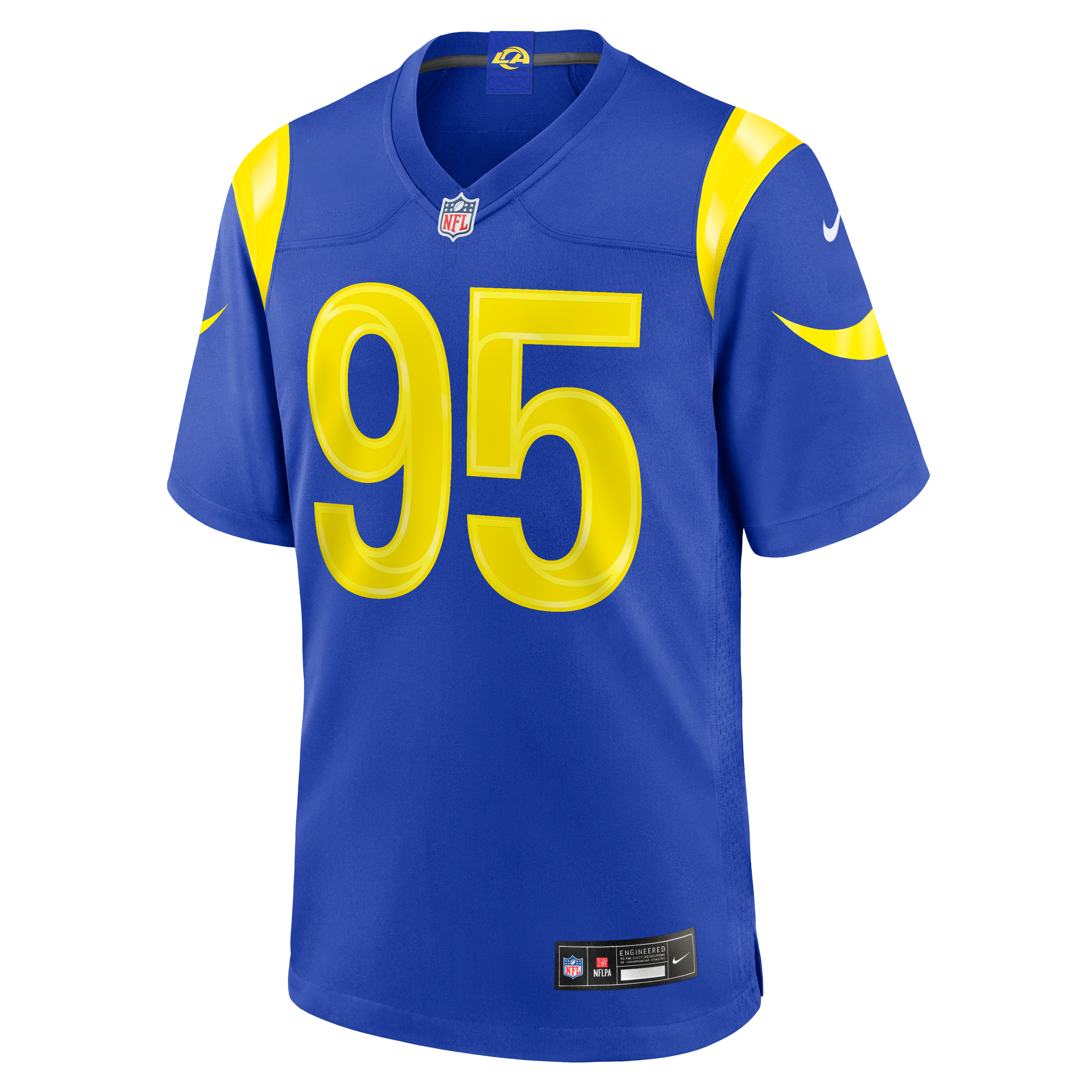 Myles Garrett Los Angeles Rams Fearsome White Game Jersey - Royal - Image 3
