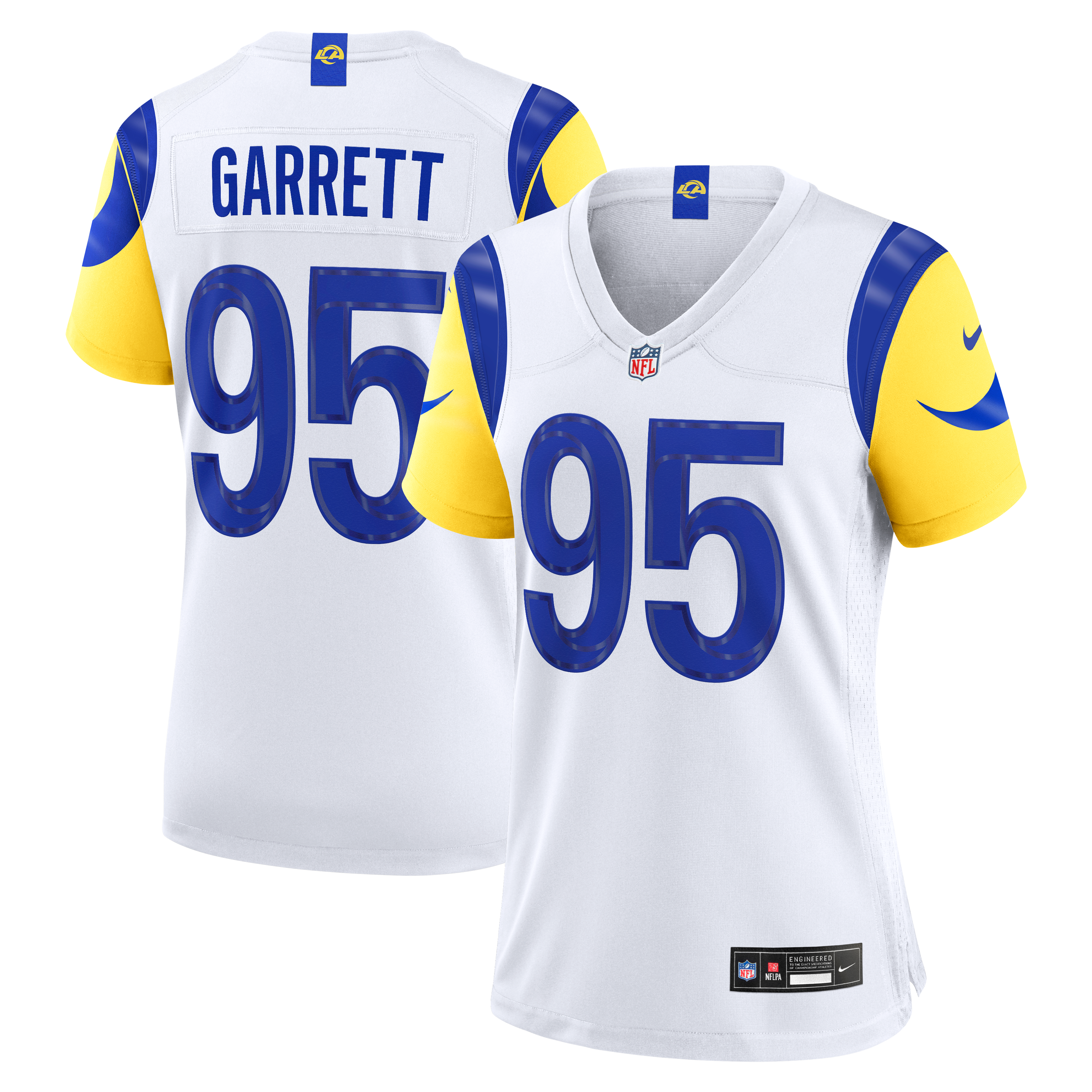 Myles Garrett Los Angeles Rams Women's Classic Sol Game Jersey - White - Image 2