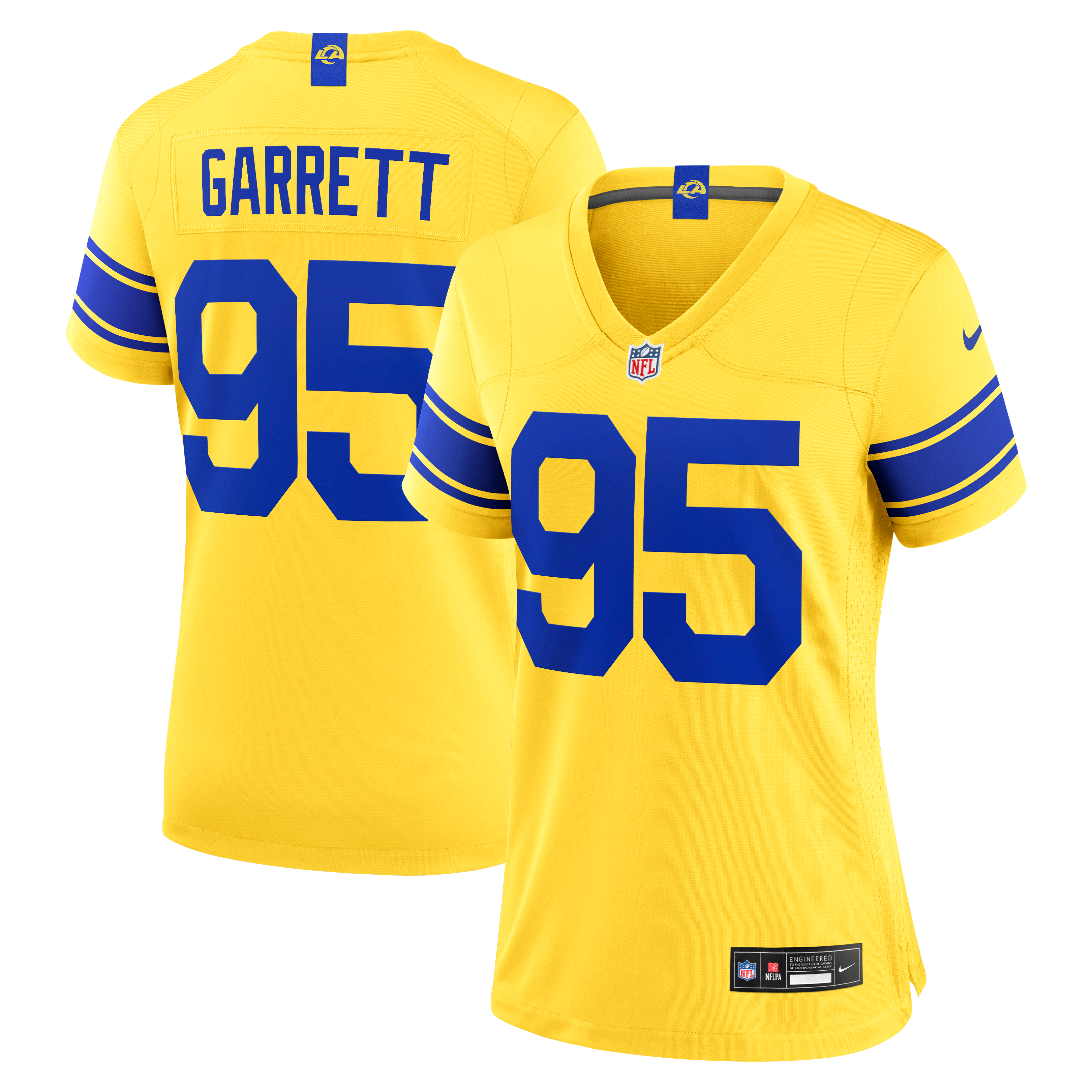 Myles Garrett Los Angeles Rams Women's Team Game Jersey - Gold