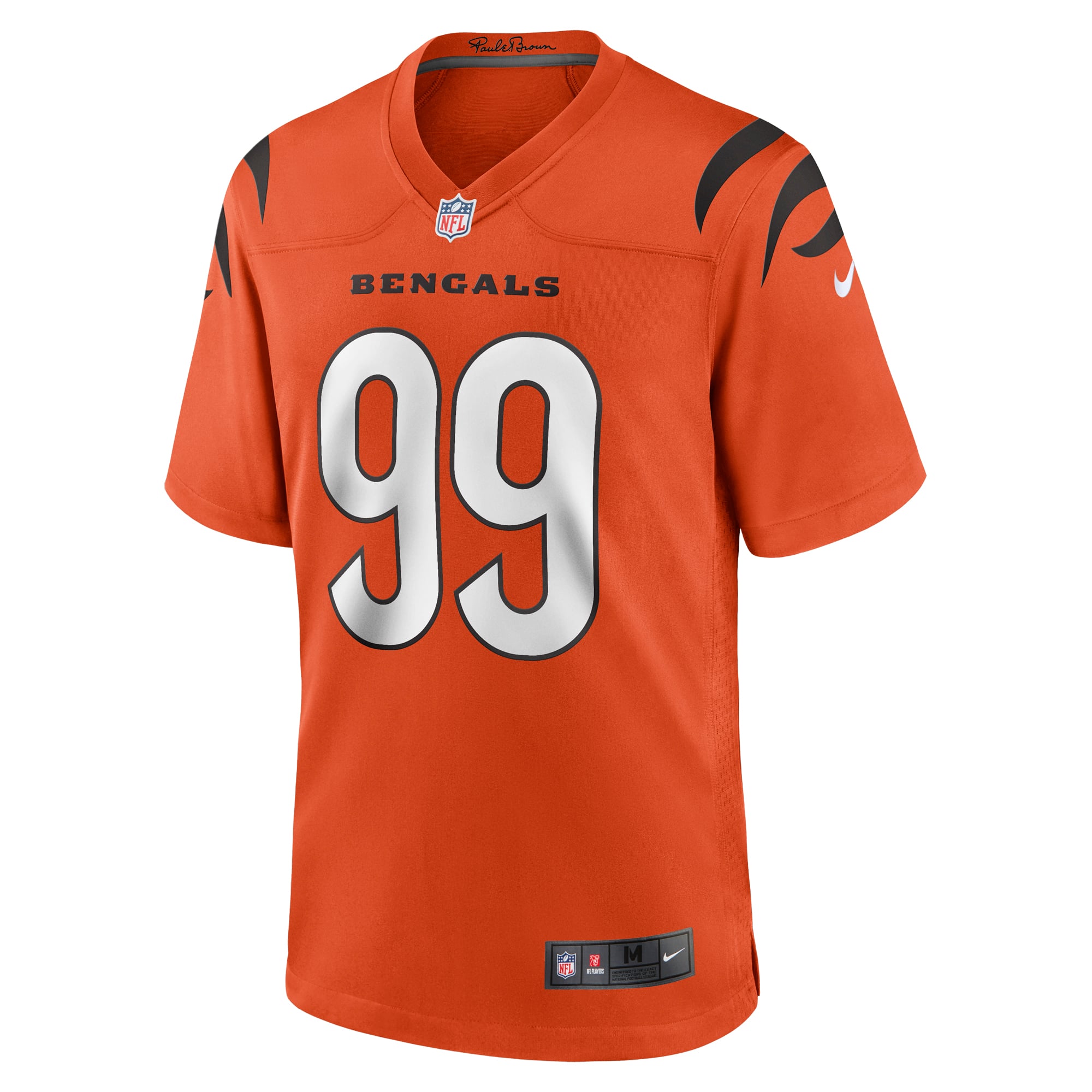 Myles Murphy Cincinnati Bengals Team Game Jersey - Orange - Image 3
