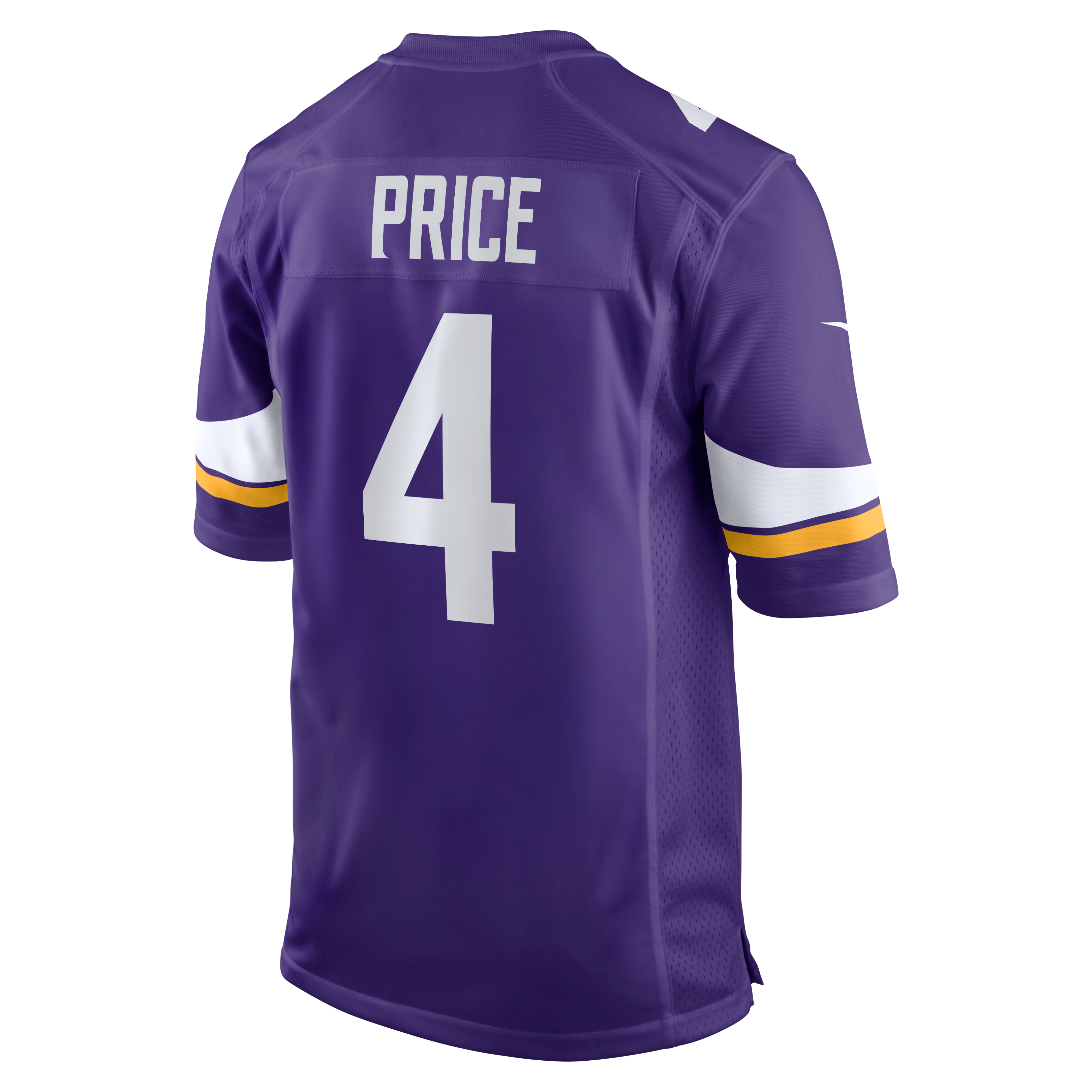 Myles Price Minnesota Vikings Team Game Jersey - Purple - Image 4