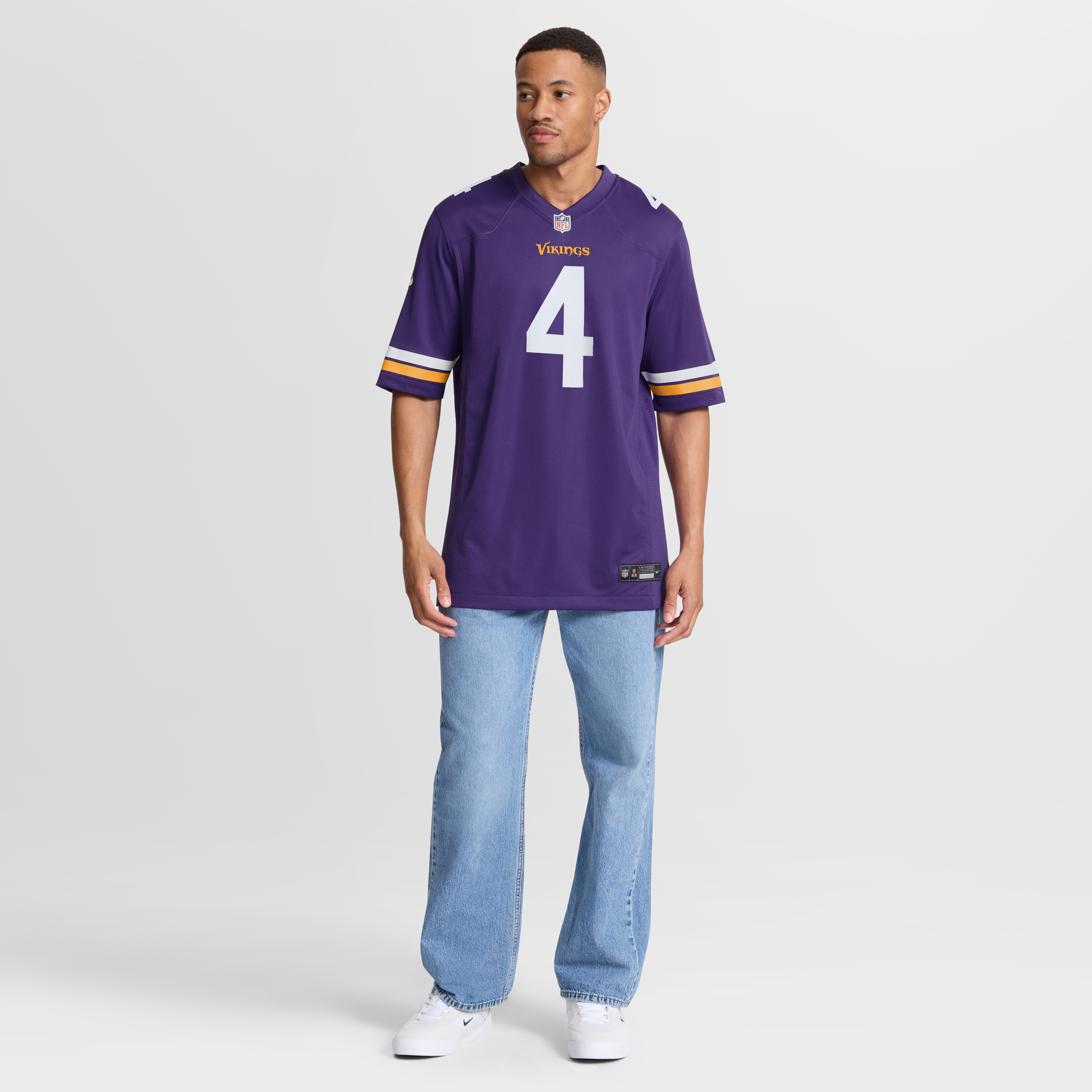 Myles Price Minnesota Vikings Team Game Jersey - Purple - Image 8