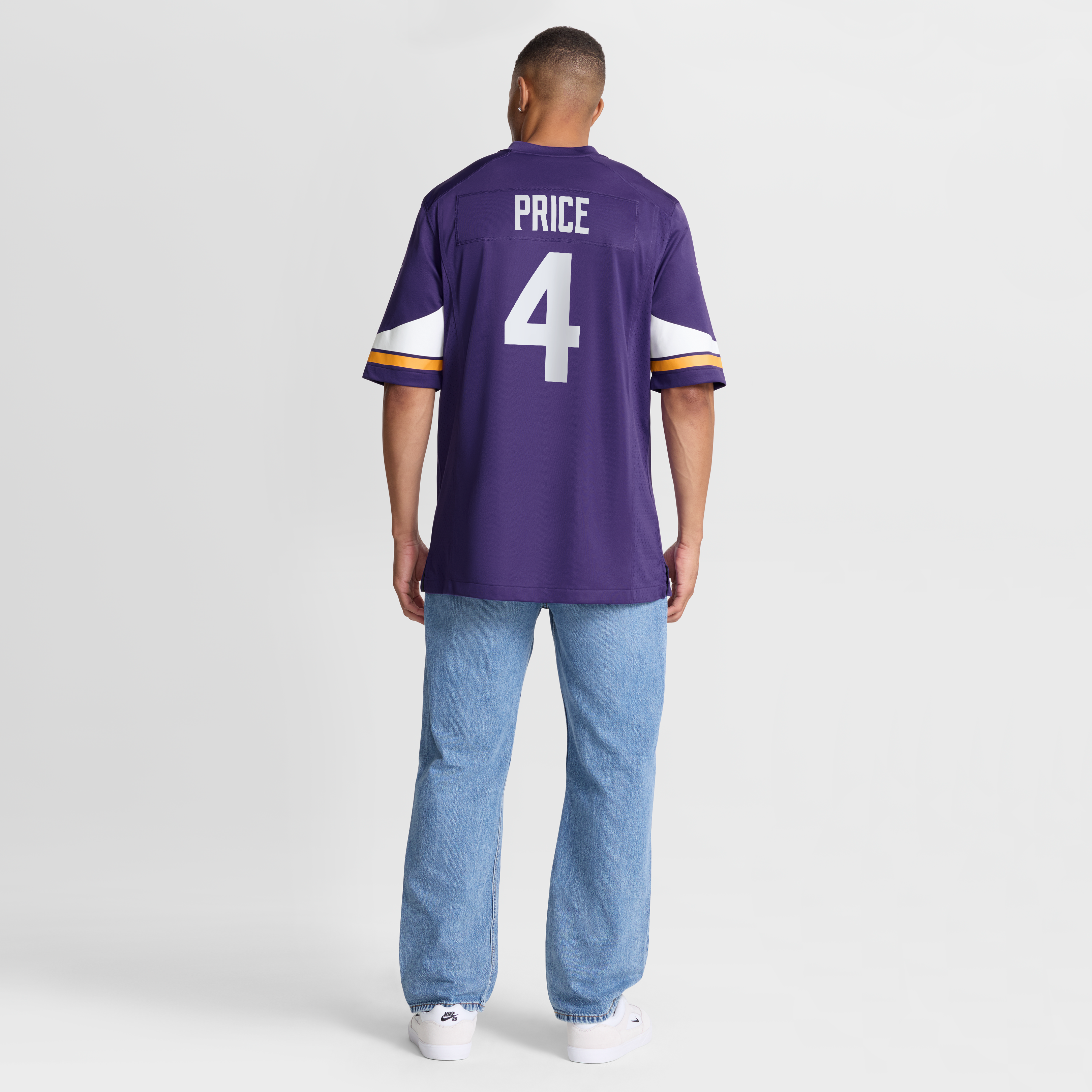 Myles Price Minnesota Vikings Team Game Jersey - Purple - Image 9