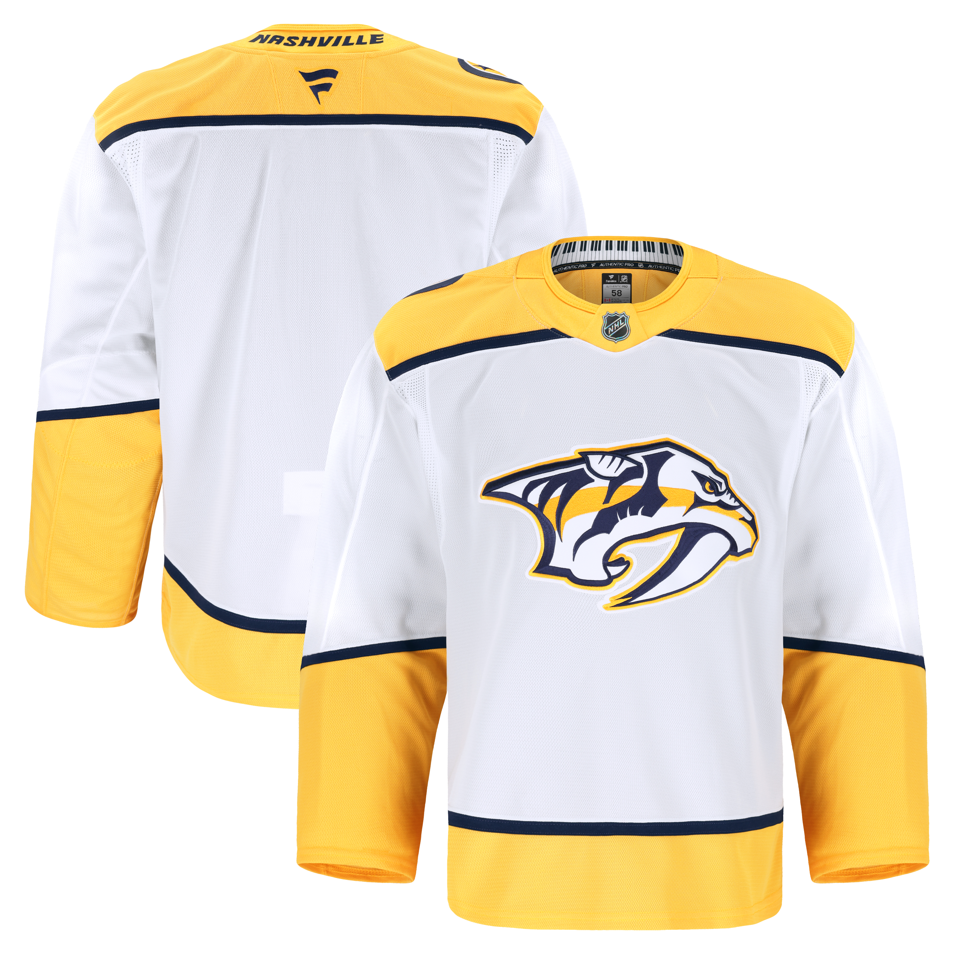 Nashville Predators Away Pro Jersey - White - Image 2