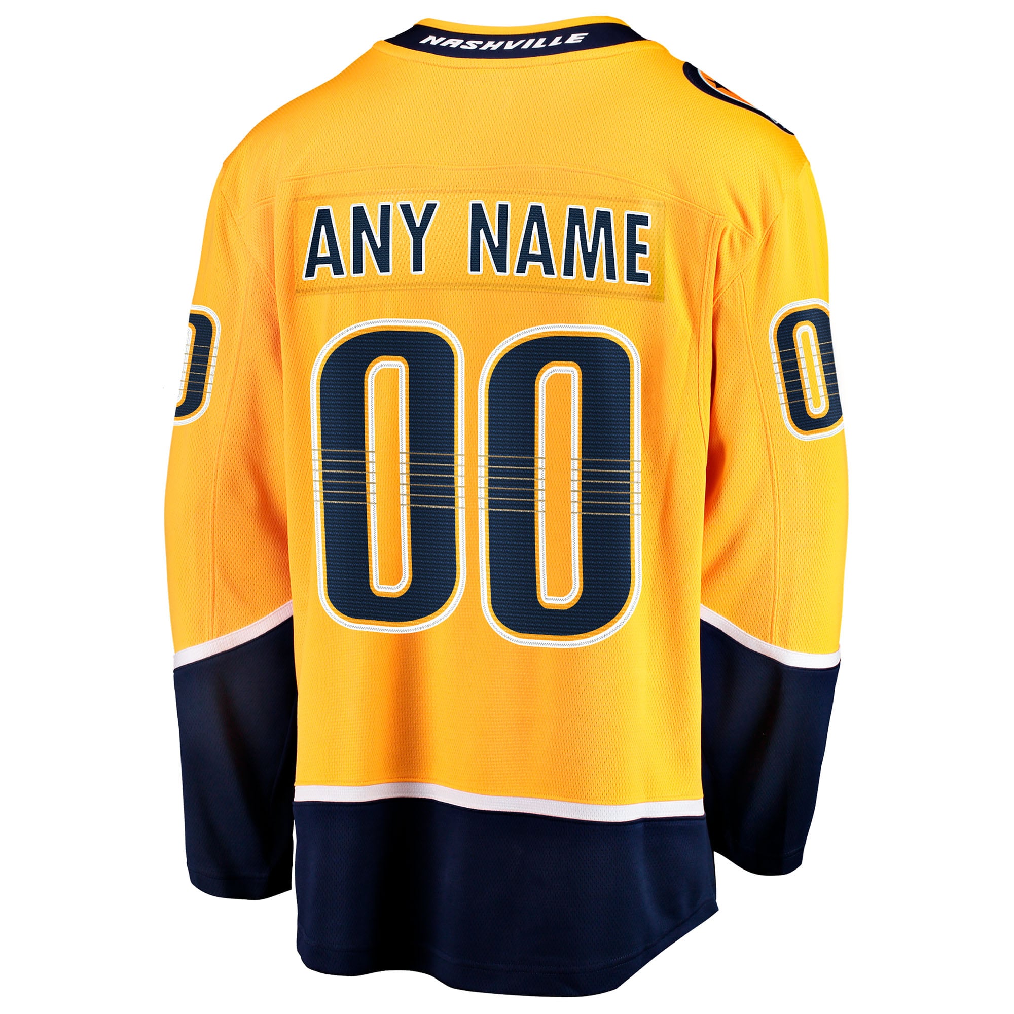 Nashville Predators Home Breakaway Custom Jersey - Gold - Image 4