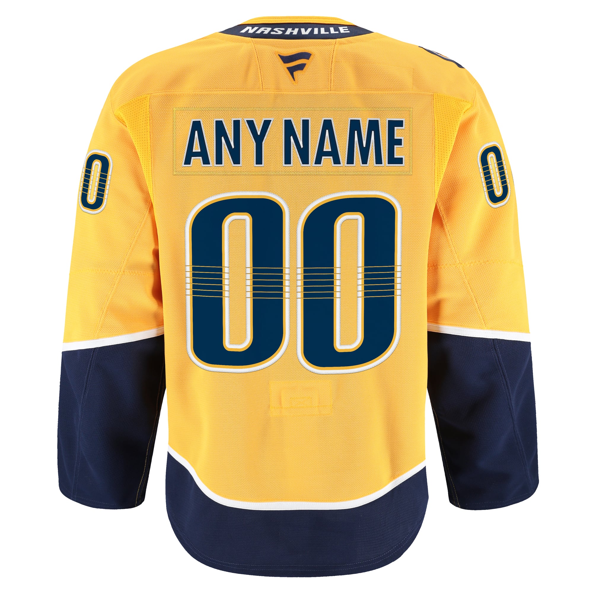 Nashville Predators Home Pro Custom Jersey - Gold - Image 4