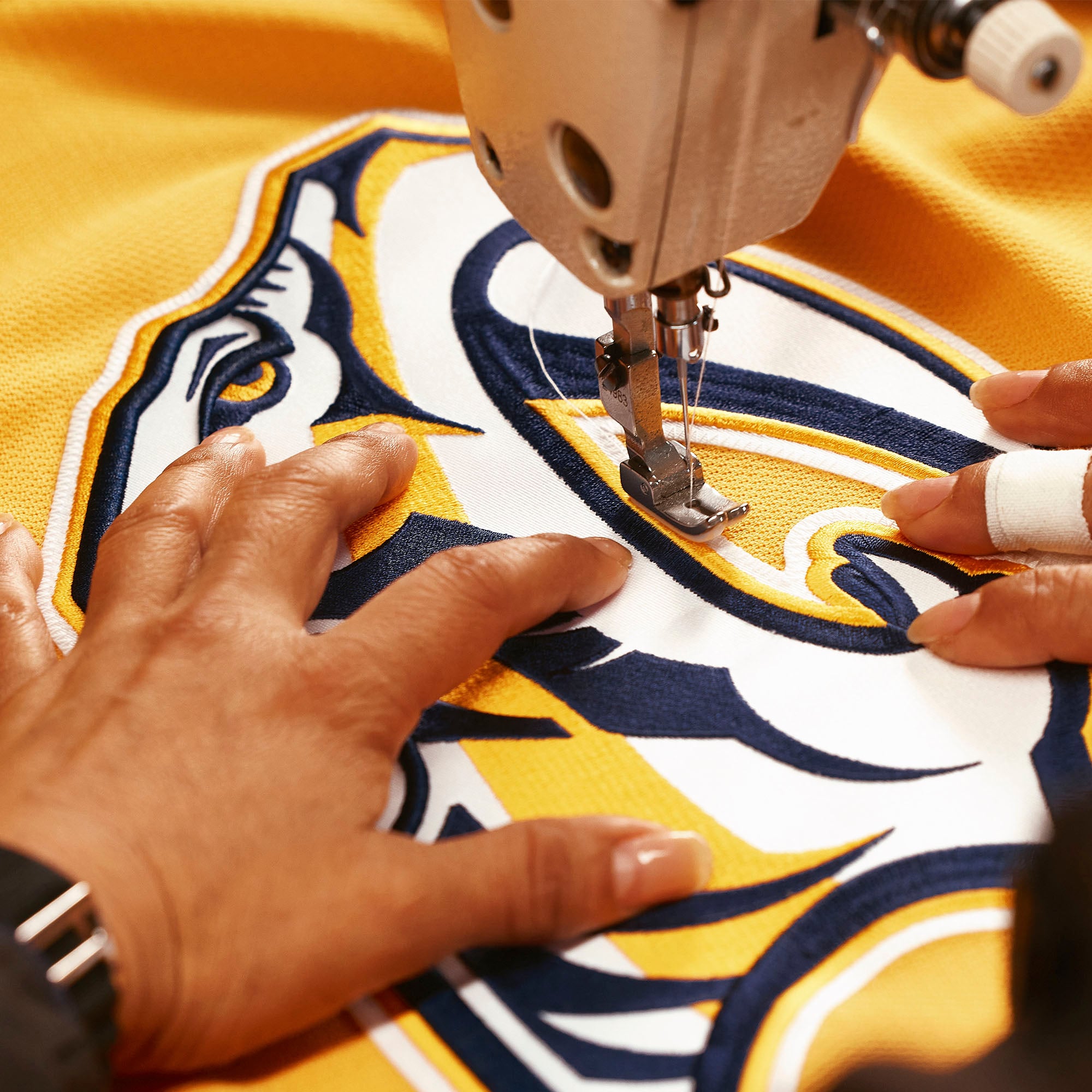 Nashville Predators Home Pro Custom Jersey - Gold - Image 5