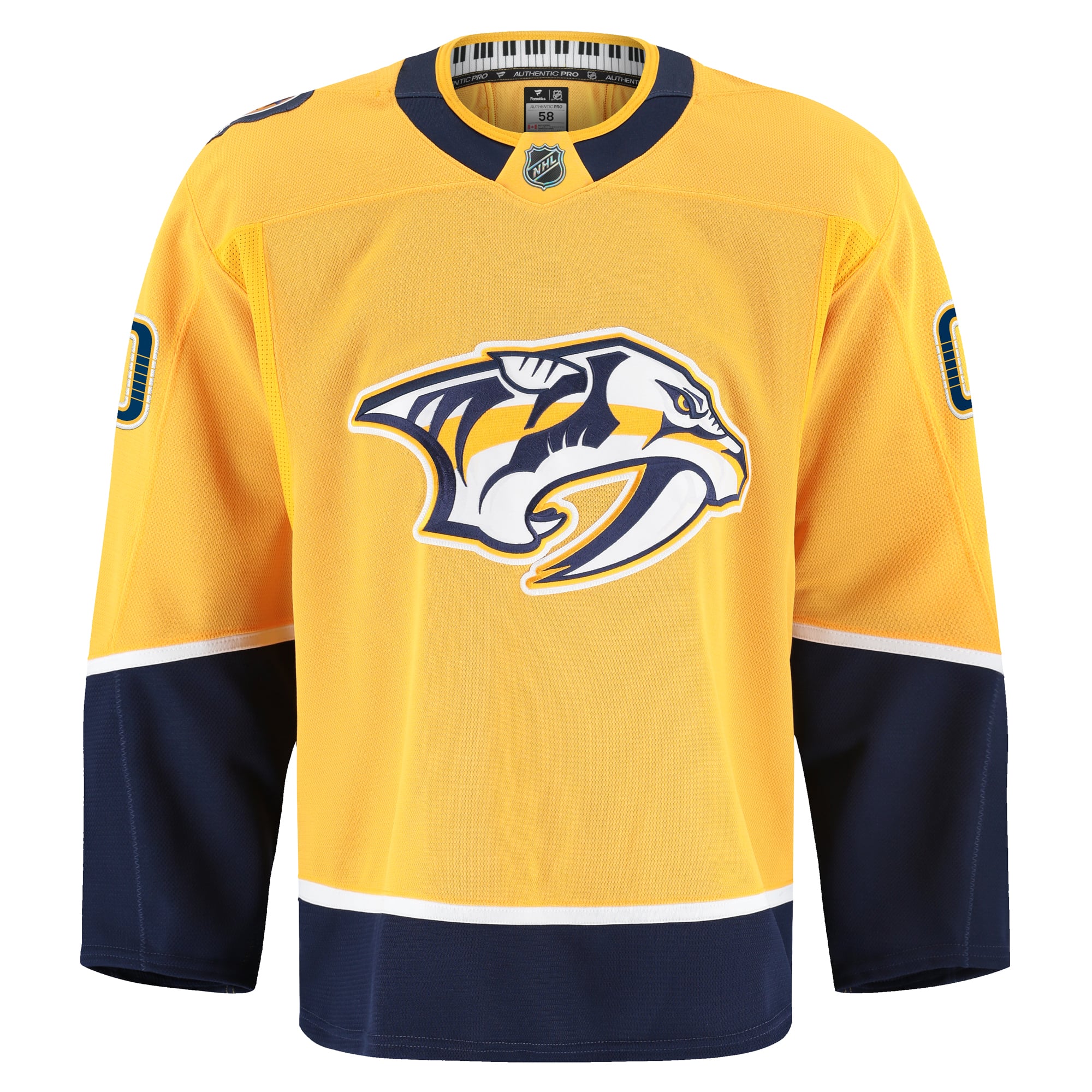 Nashville Predators Home Pro Custom Jersey - Gold - Image 3