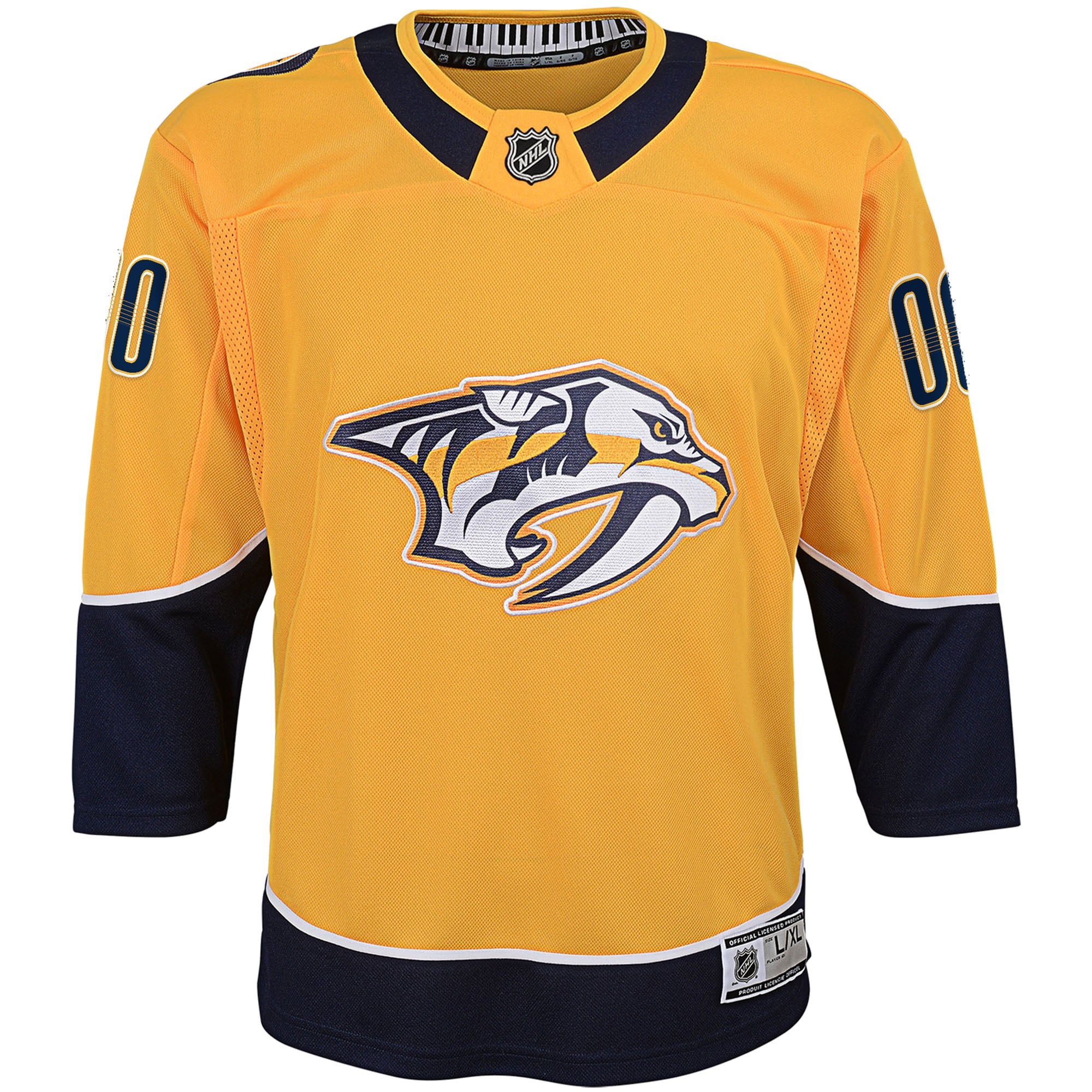 Nashville Predators Youth Home Premier Custom Jersey - Yellow - Image 3