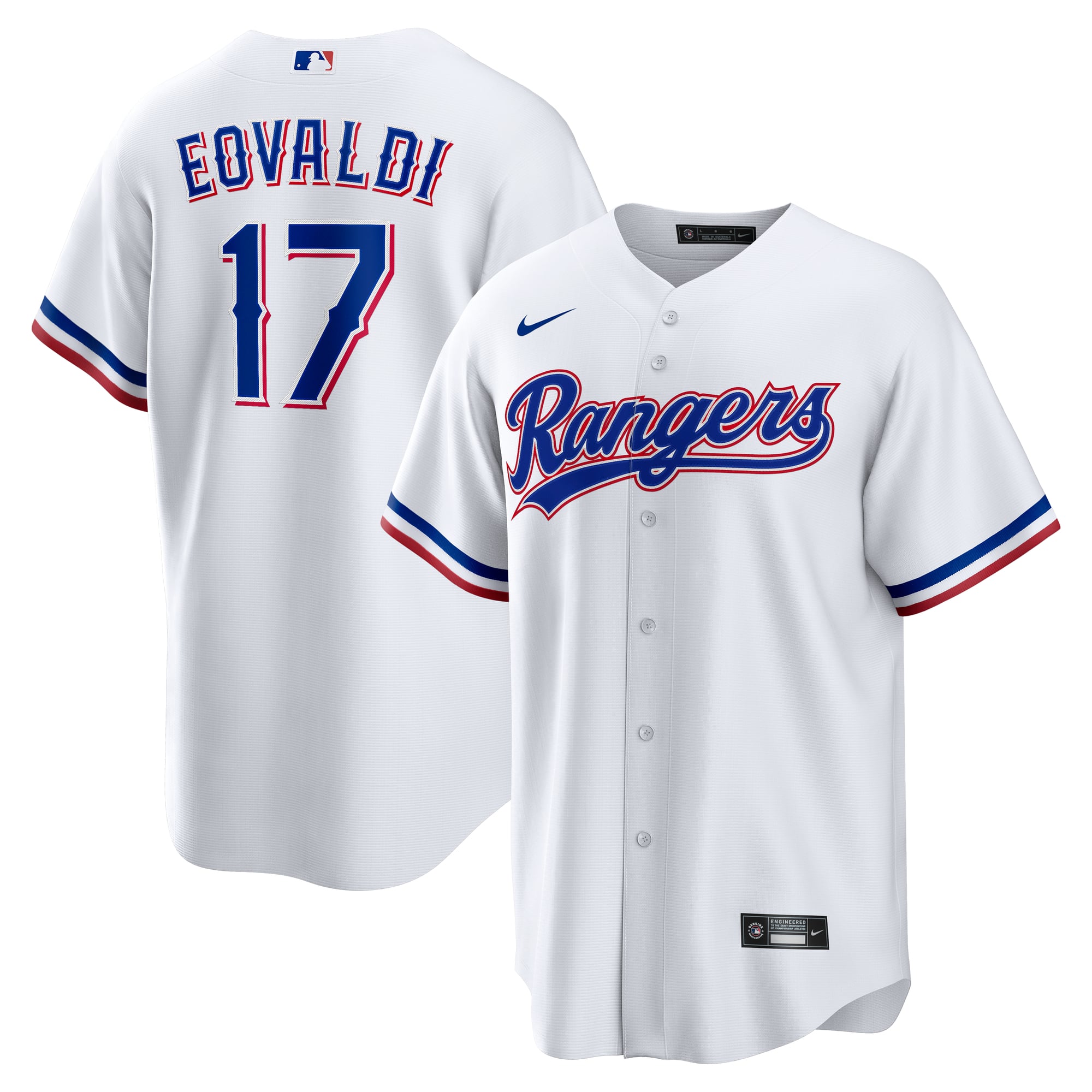Nathan Eovaldi Texas Rangers Home Player Jersey - White - Image 2