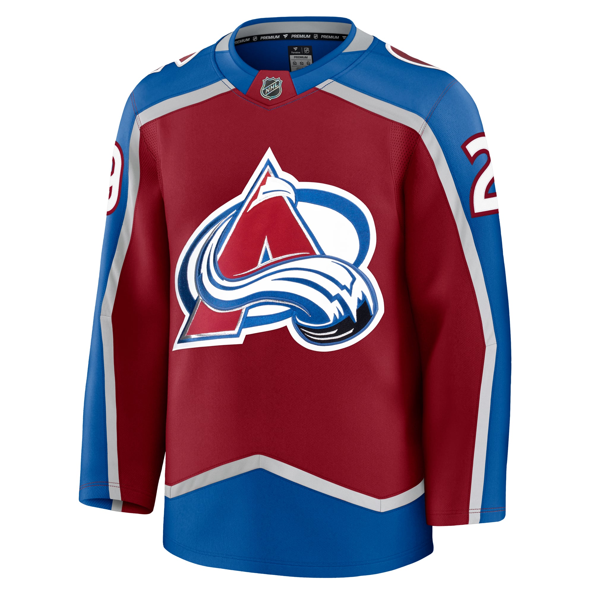 Nathan MacKinnon Colorado Avalanche Away Premium Jersey - Burgundy - Image 3
