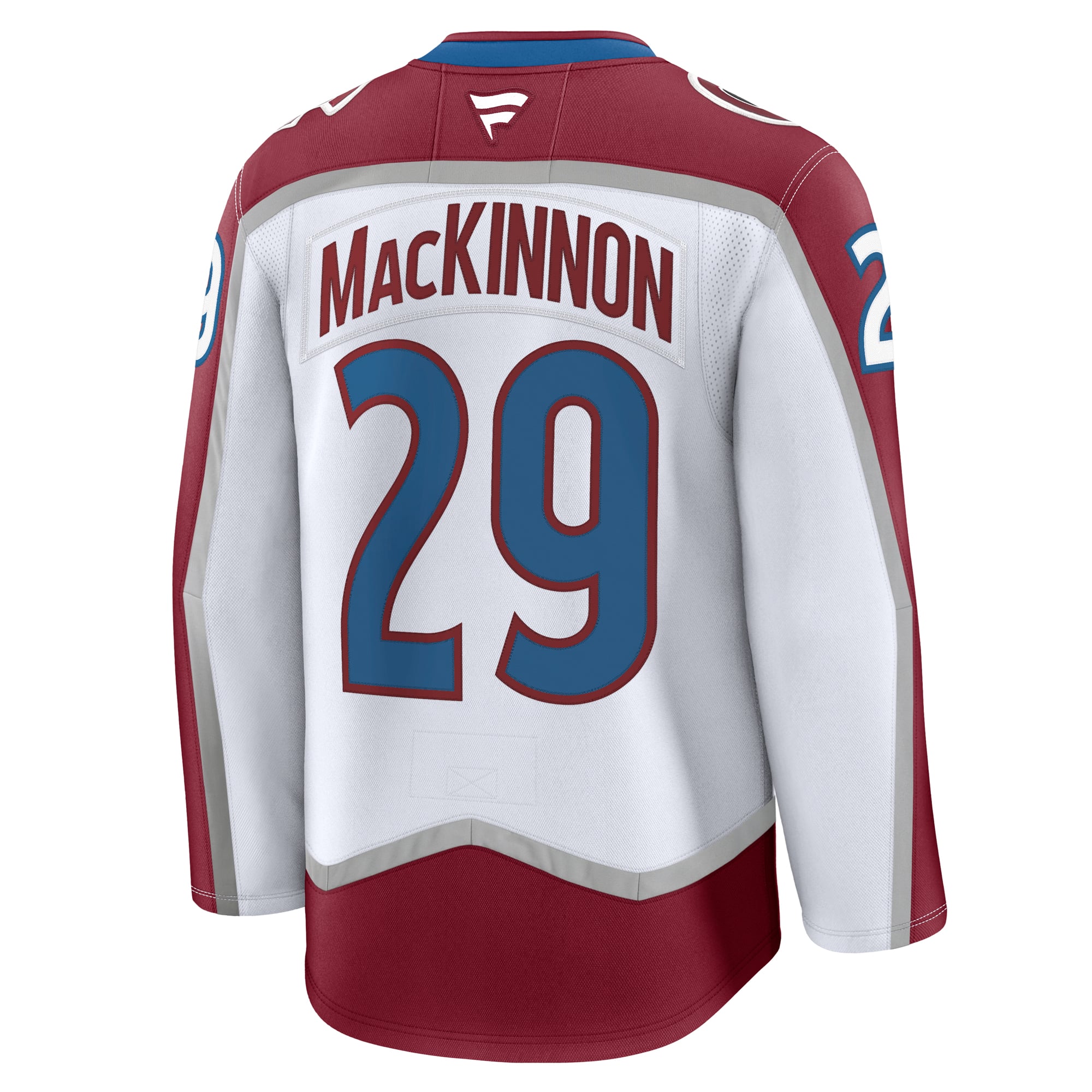 Nathan MacKinnon Colorado Avalanche Home Premium Jersey - White - Image 4