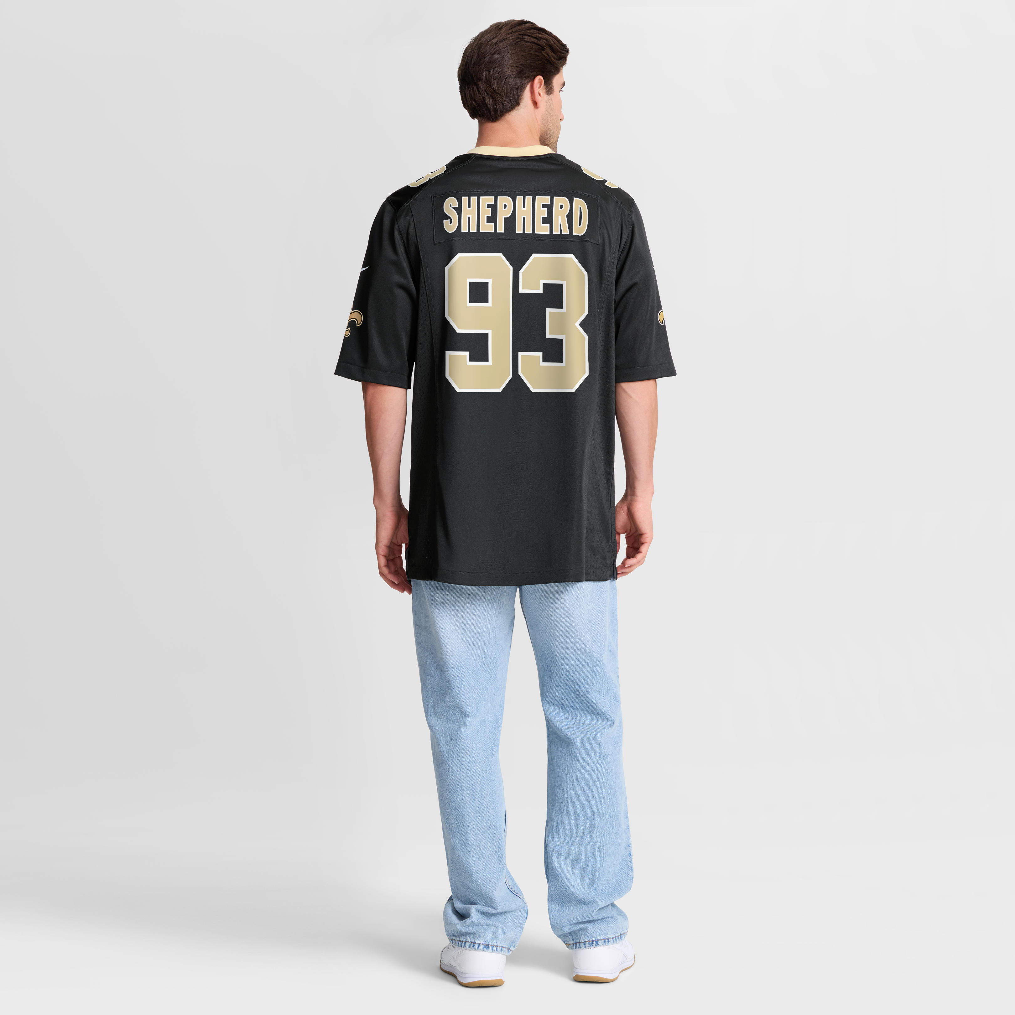 Nathan Shepherd New Orleans Saints Game Jersey - Black - Image 9