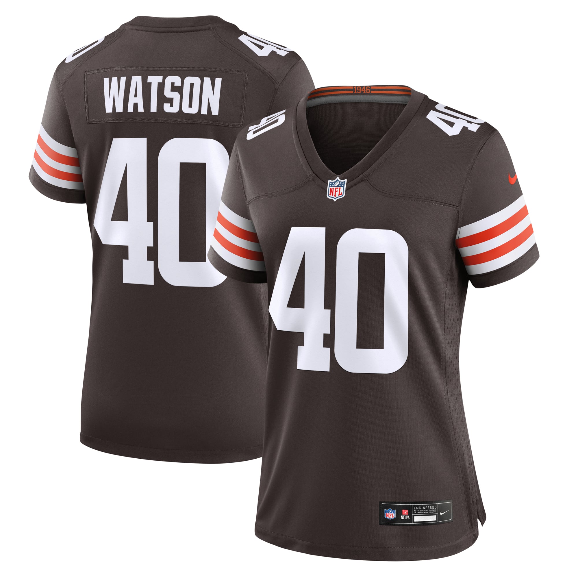 Nathaniel Watson Cleveland Browns Women's Game Jersey - Brown - Image 2