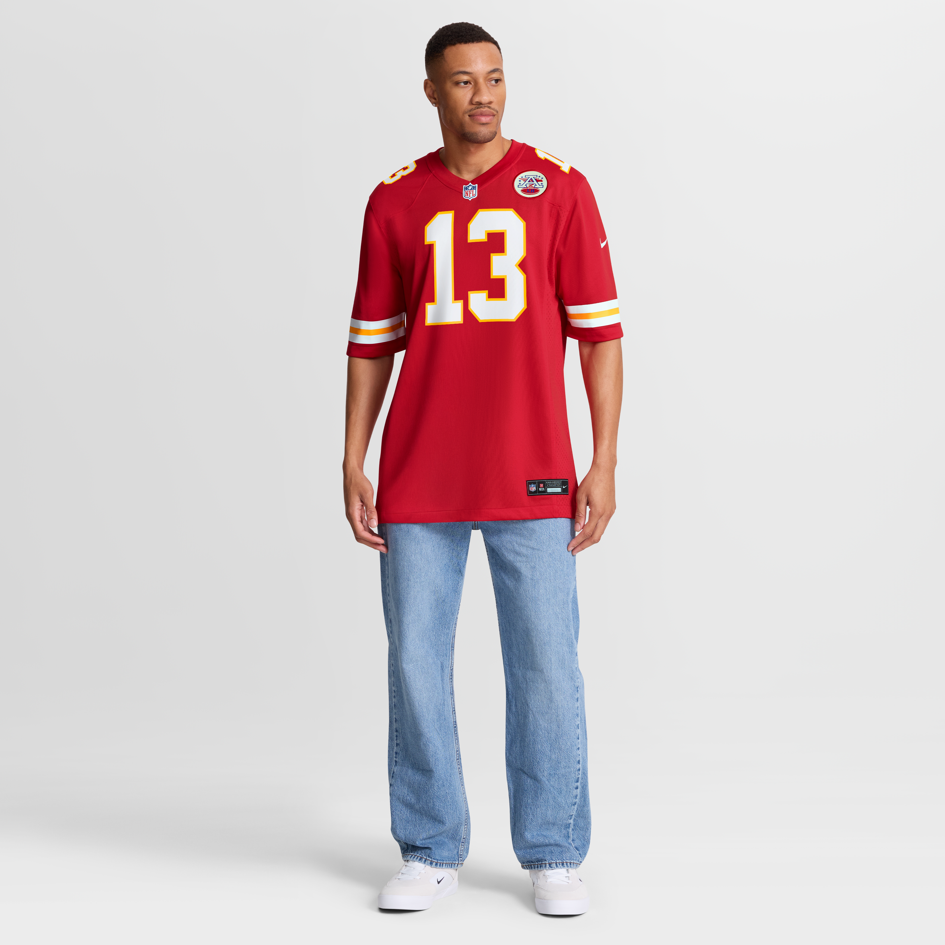 Nazeeh Johnson Kansas City Chiefs Game Player Jersey - Red - Image 8