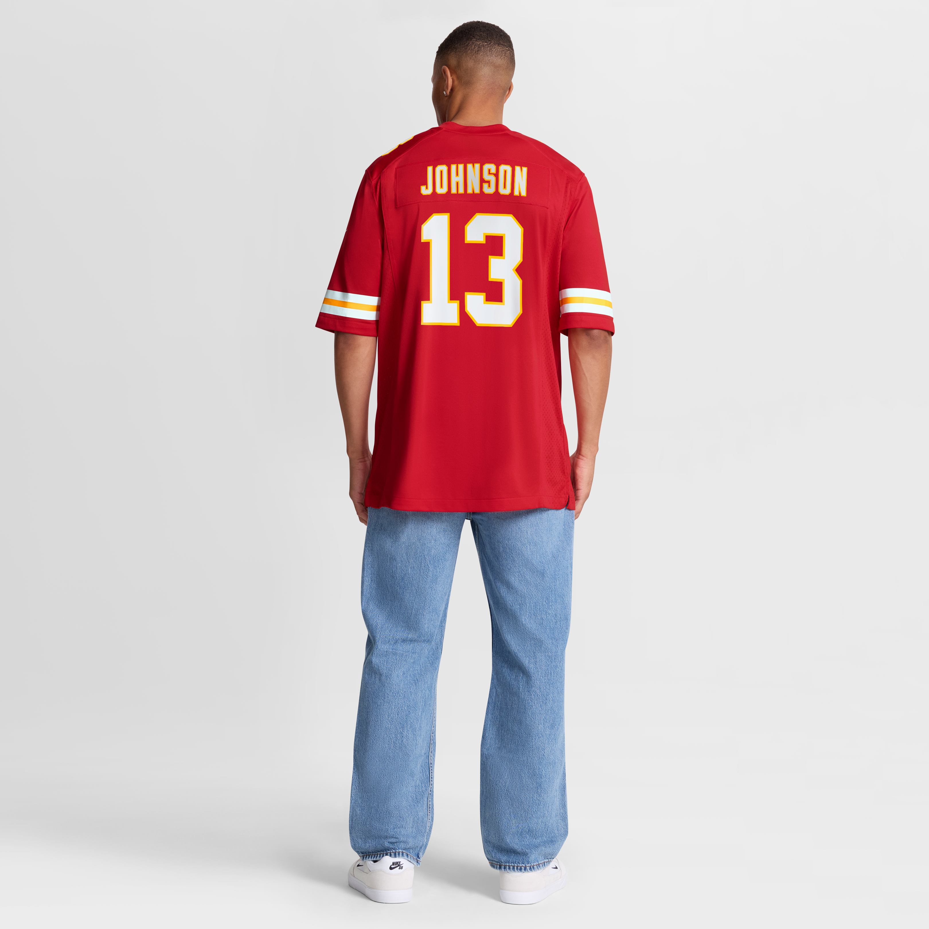 Nazeeh Johnson Kansas City Chiefs Game Player Jersey - Red - Image 9