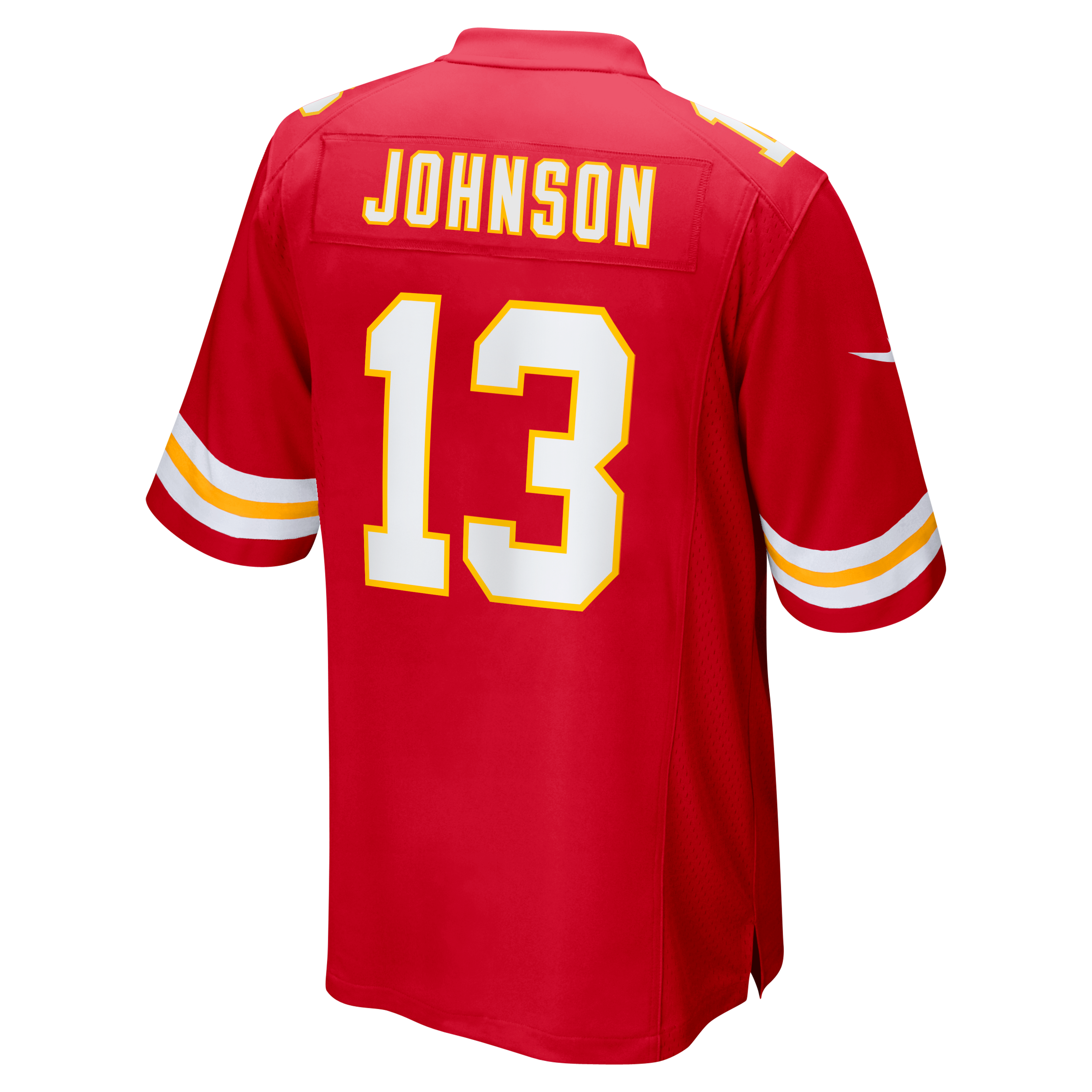 Nazeeh Johnson Kansas City Chiefs Game Player Jersey - Red - Image 4
