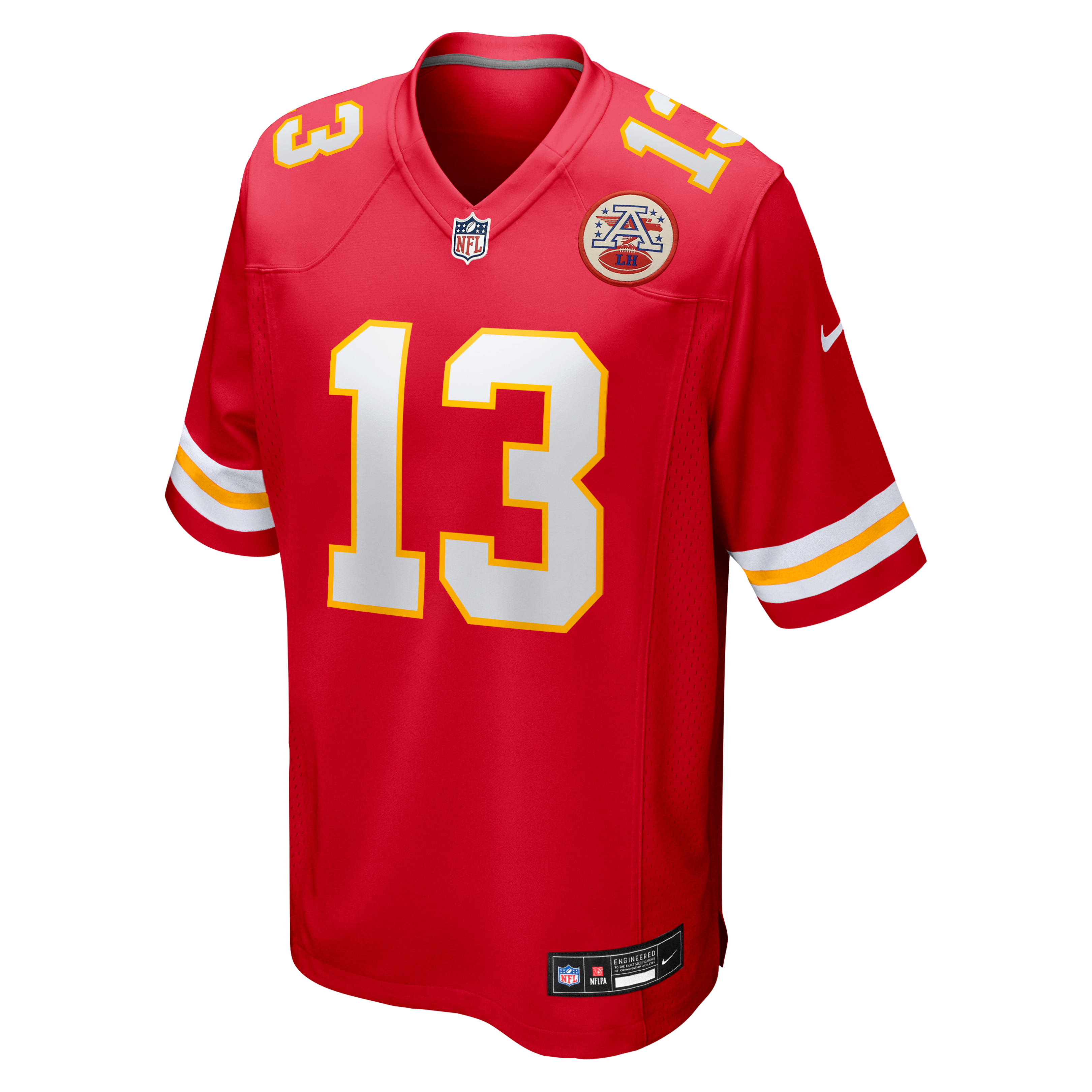 Nazeeh Johnson Kansas City Chiefs Game Player Jersey - Red - Image 3