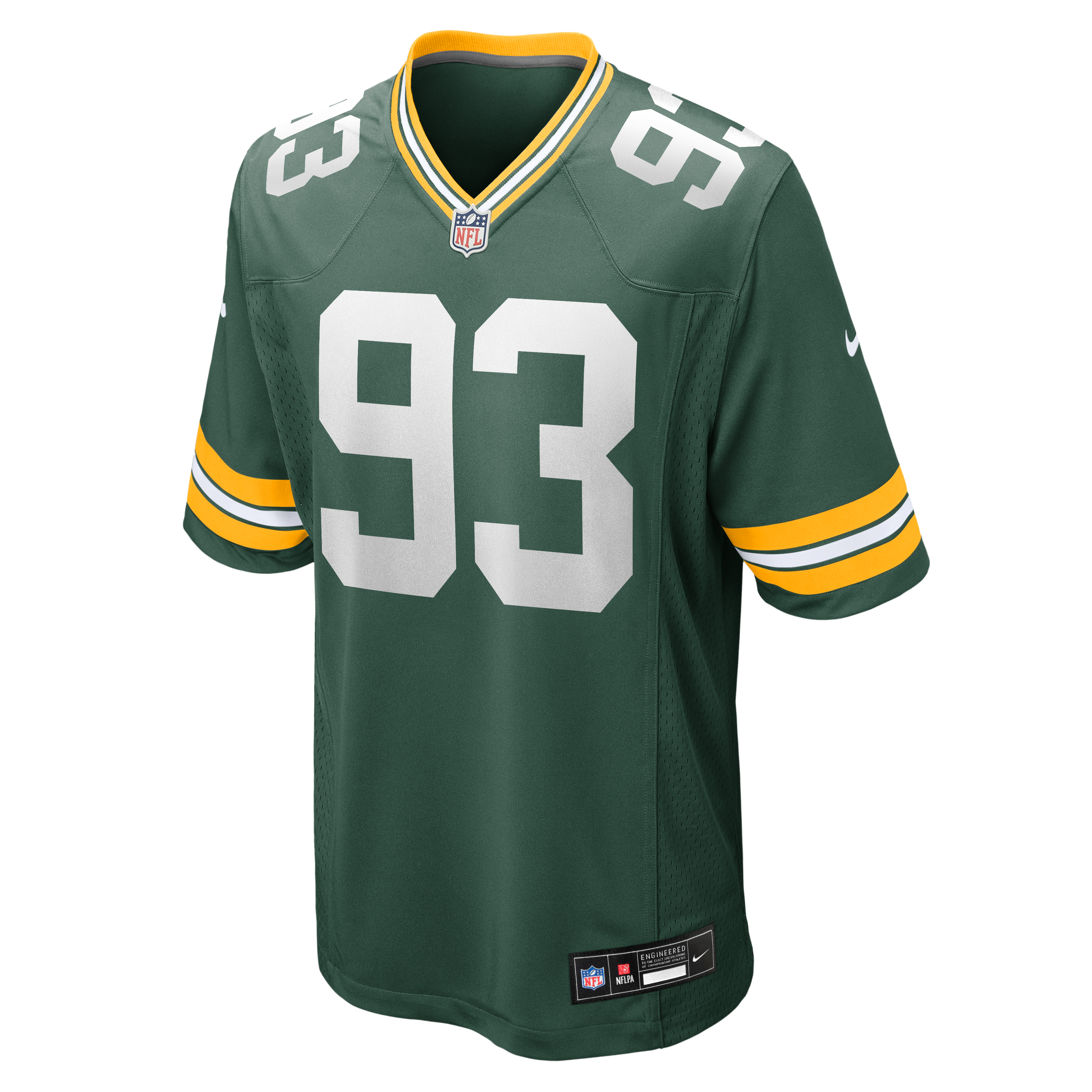 Nazir Stackhouse Green Bay Packers Team Game Jersey - Green - Image 3
