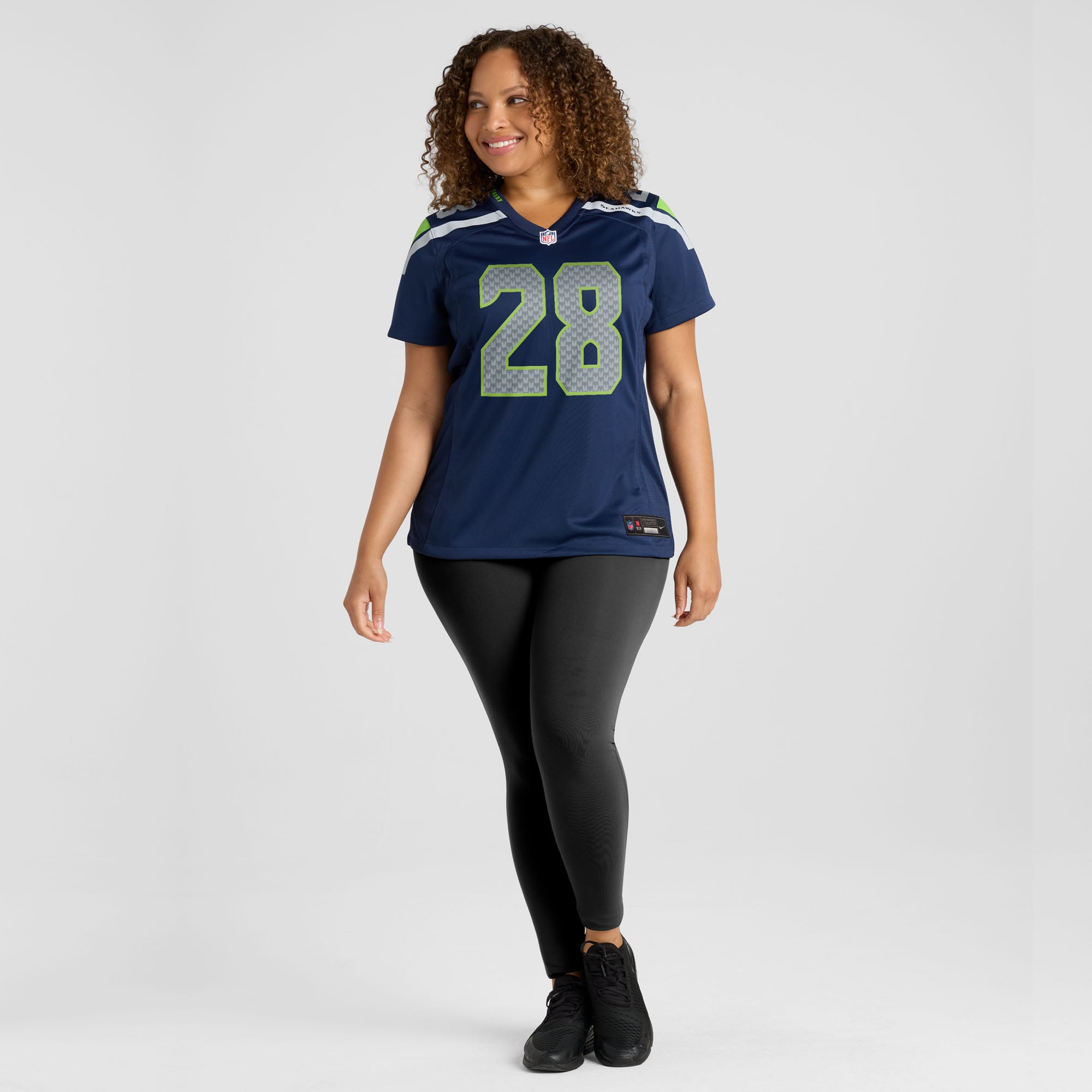 Nehemiah Pritchett Seattle Seahawks Women's Team Game Jersey - College Navy - Image 7