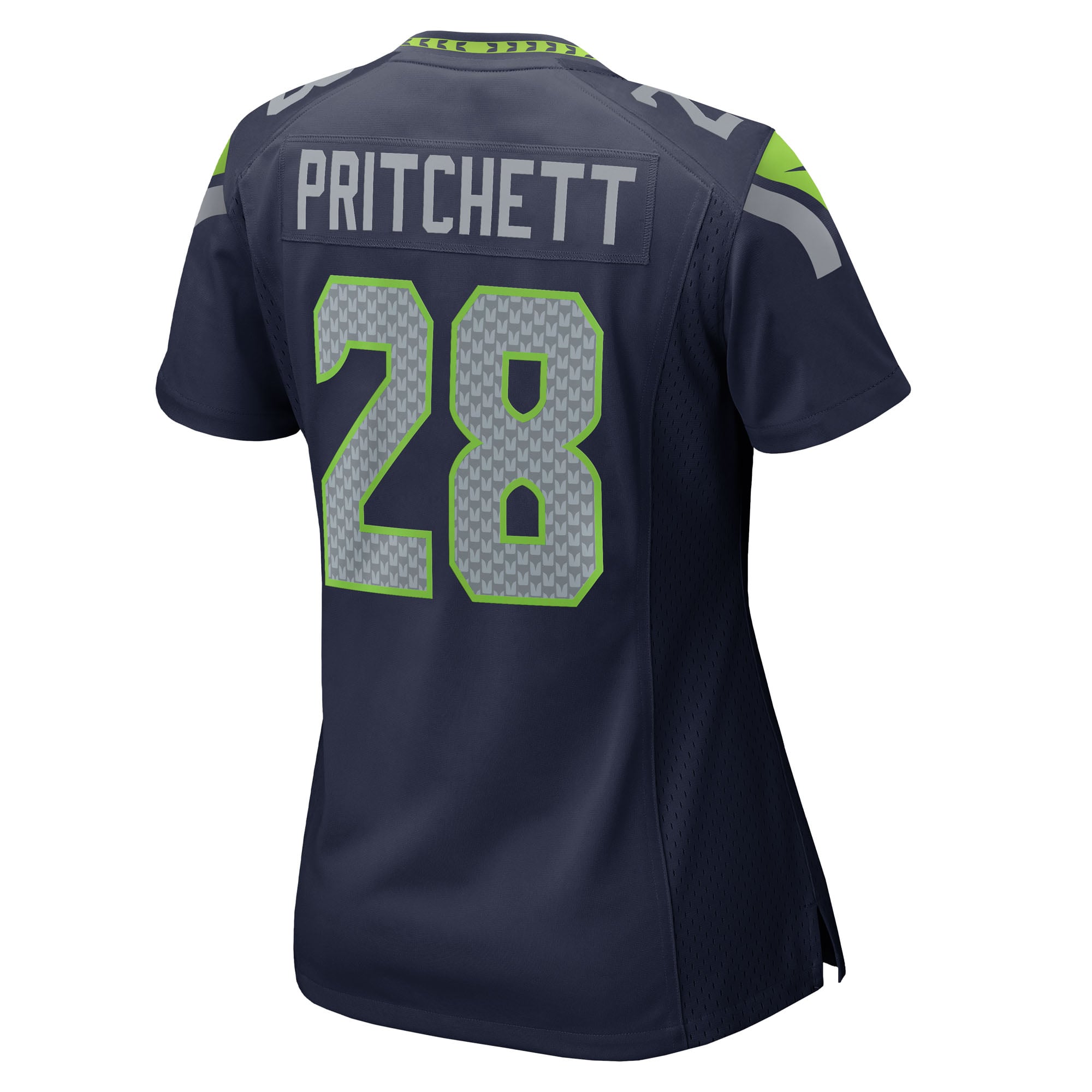 Nehemiah Pritchett Seattle Seahawks Women's Team Game Jersey - College Navy - Image 4