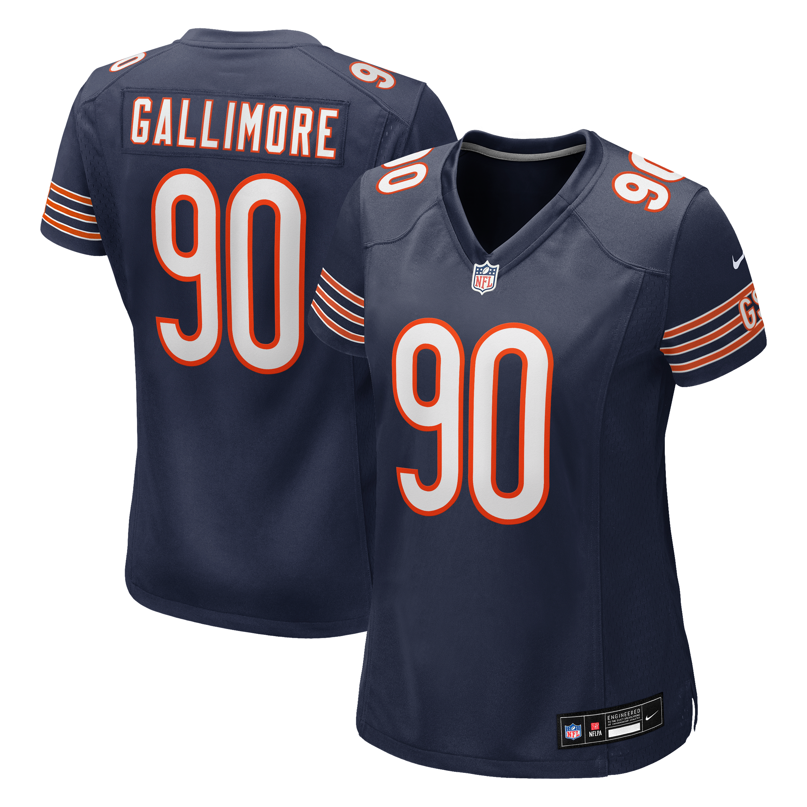 Neville Gallimore Chicago Bears Women's Team Game Jersey - Navy - Image 2