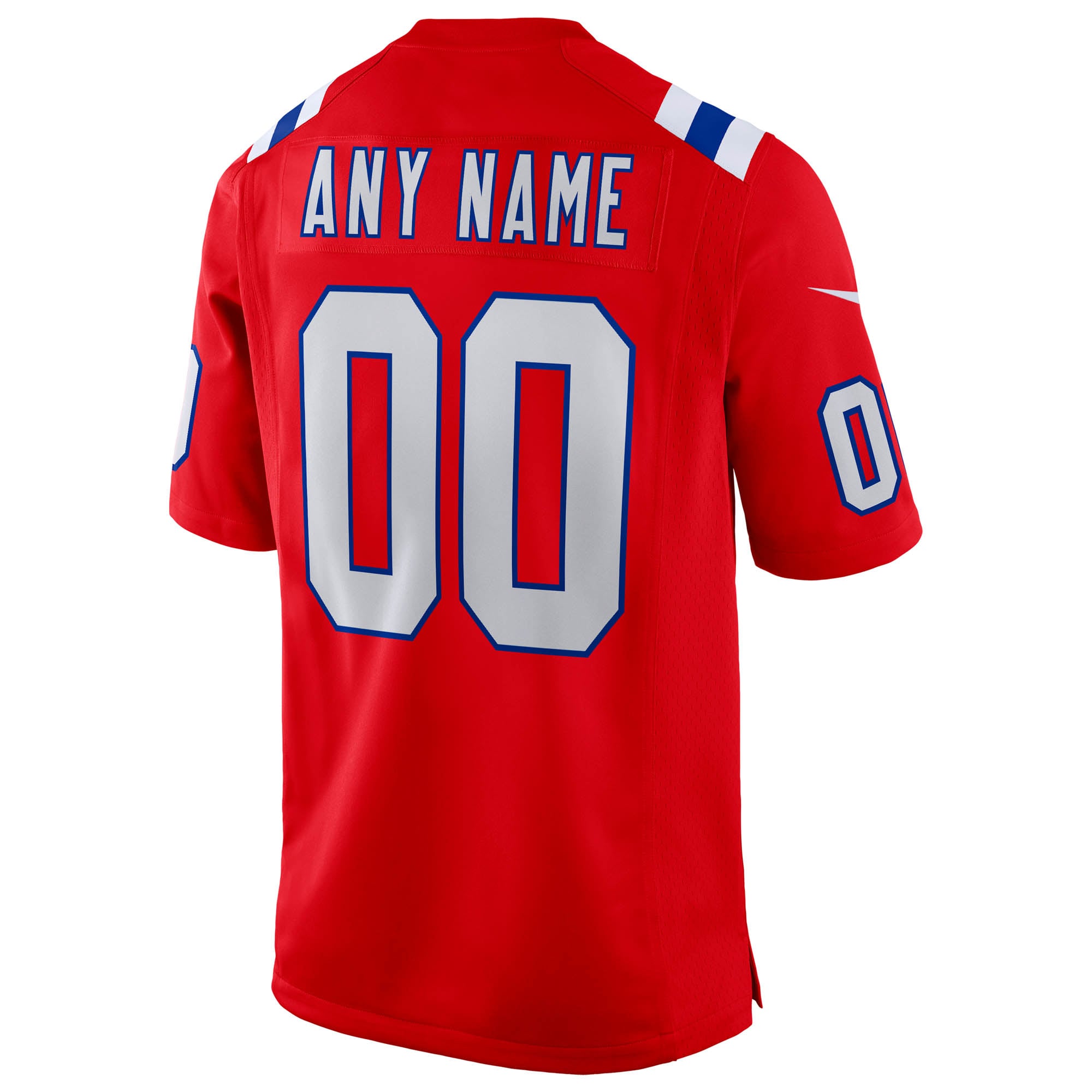 New England Patriots Super Bowl LX Patch Custom Game Jersey - Red - Image 4