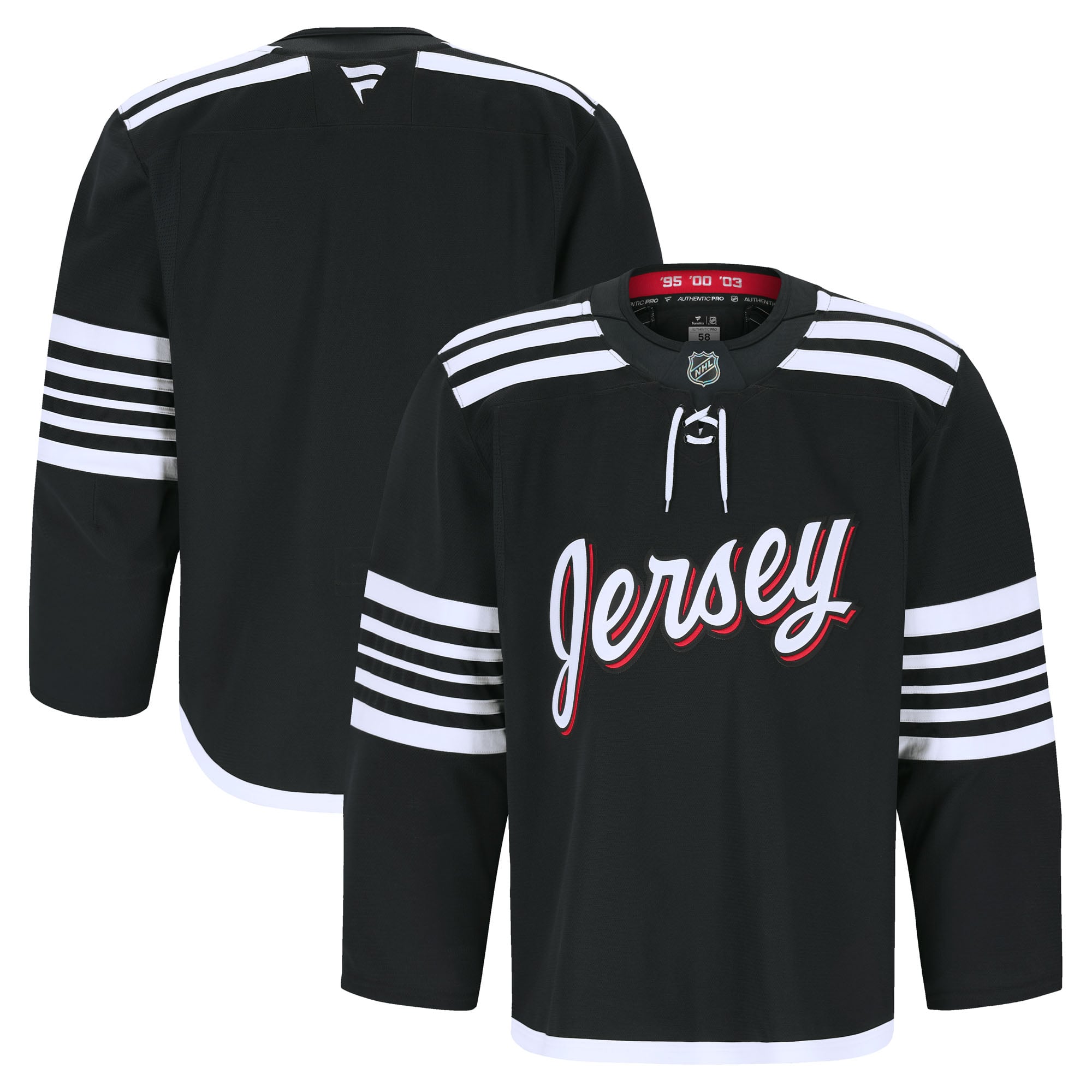New Jersey Devils Away Pro Jersey - Black