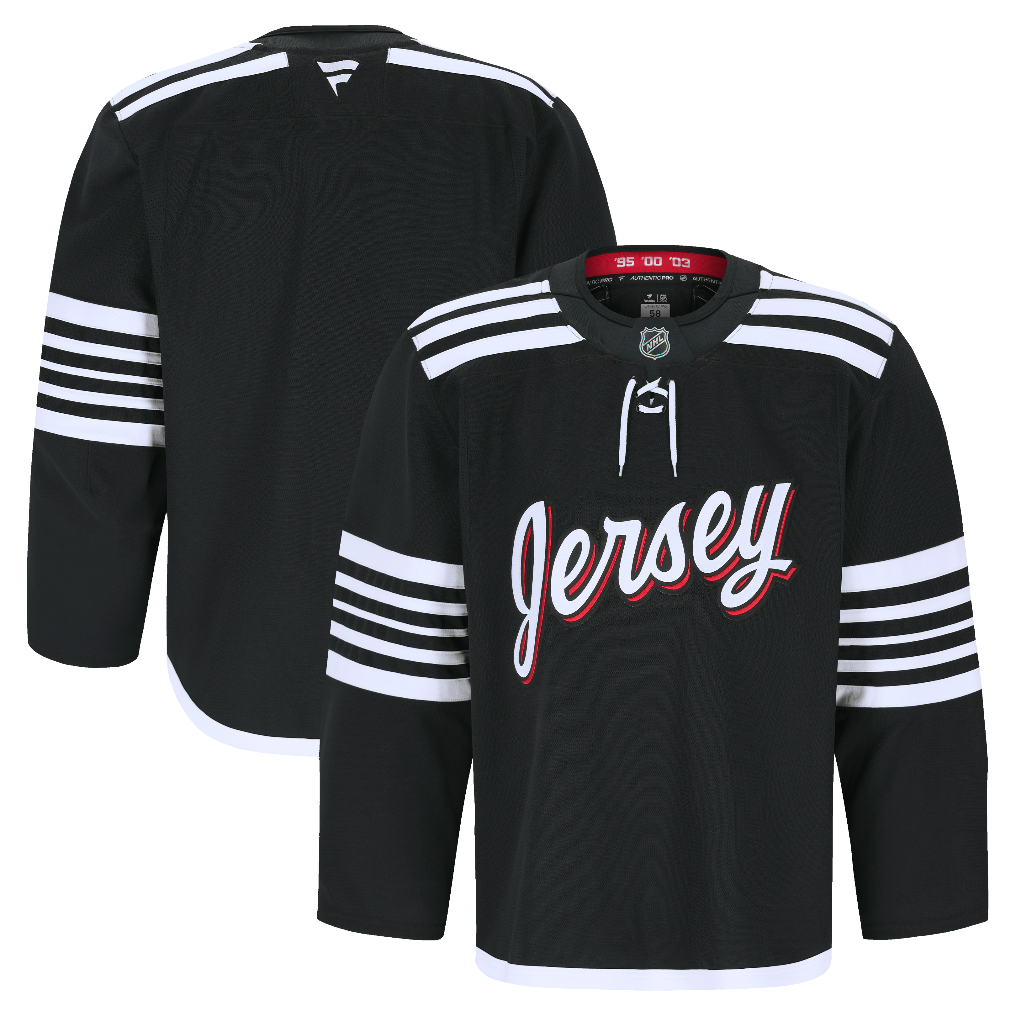 New Jersey Devils Away Pro Jersey - Black - Image 2