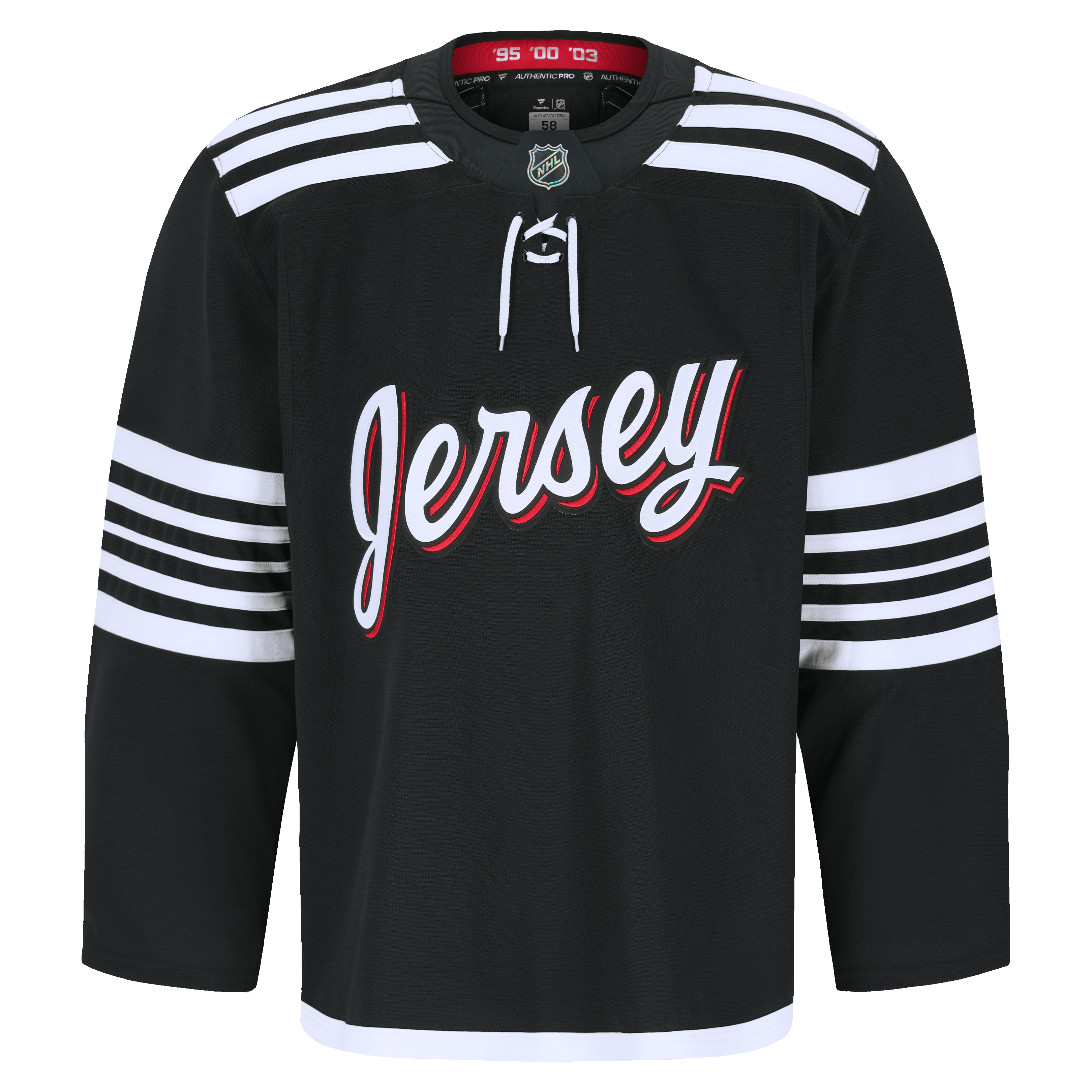 New Jersey Devils Away Pro Jersey - Black - Image 3