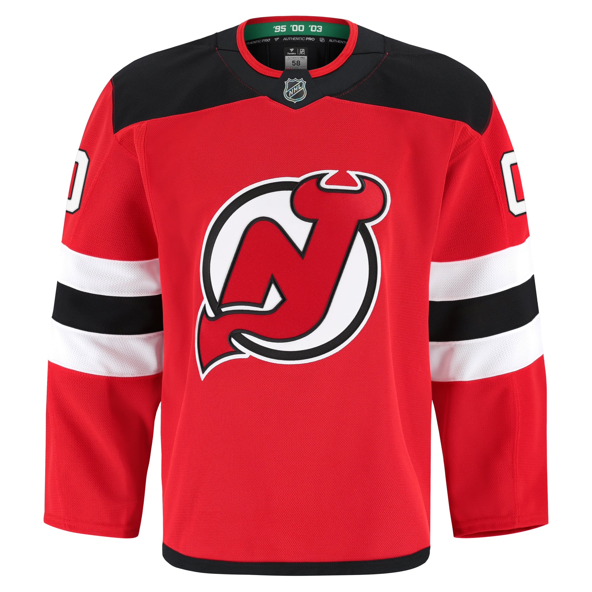 New Jersey Devils Home Pro Custom Jersey - Red - Image 3
