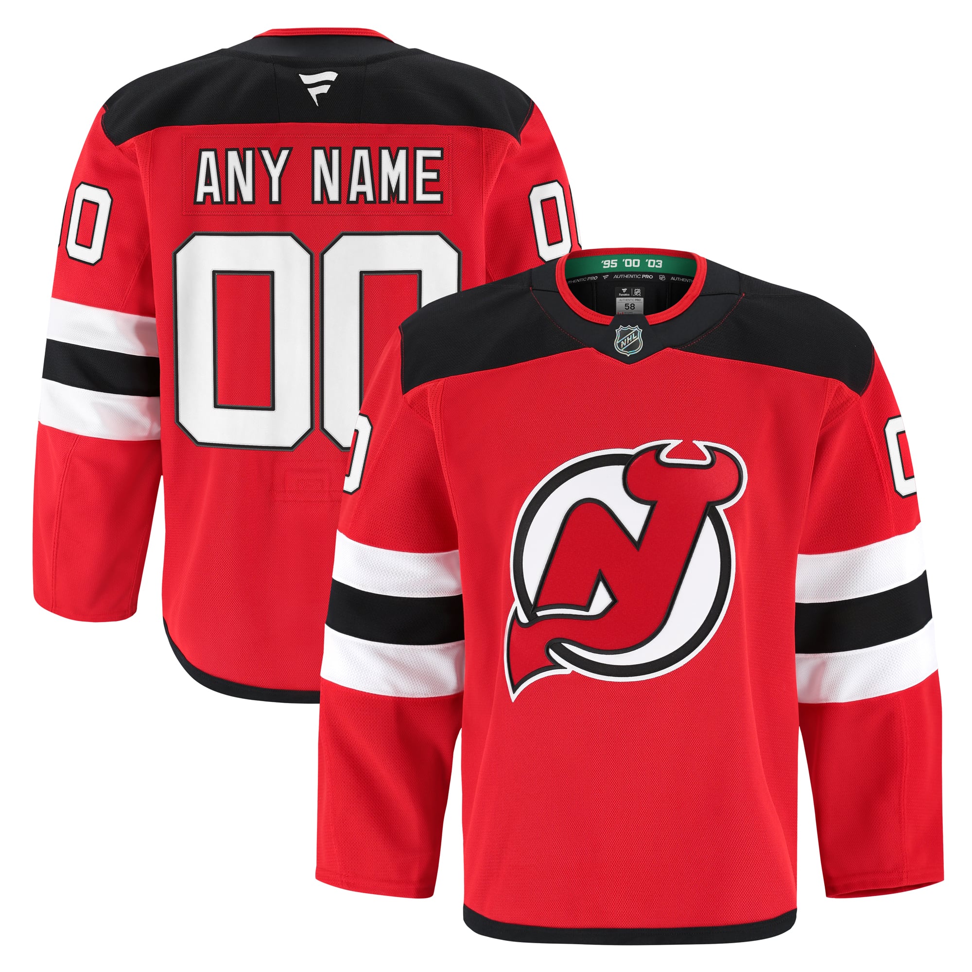 New Jersey Devils Home Pro Custom Jersey - Red