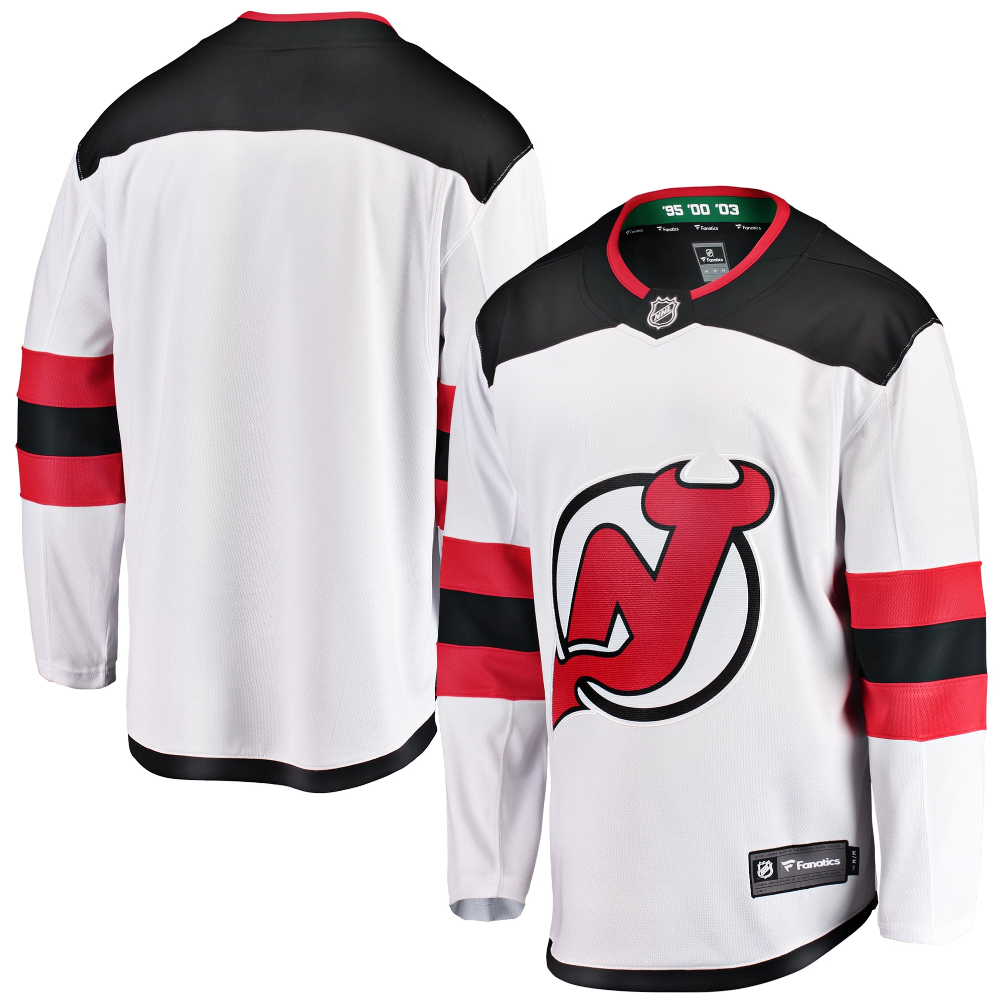 New Jersey Devils Youth Breakaway Home Jersey - White - Image 2