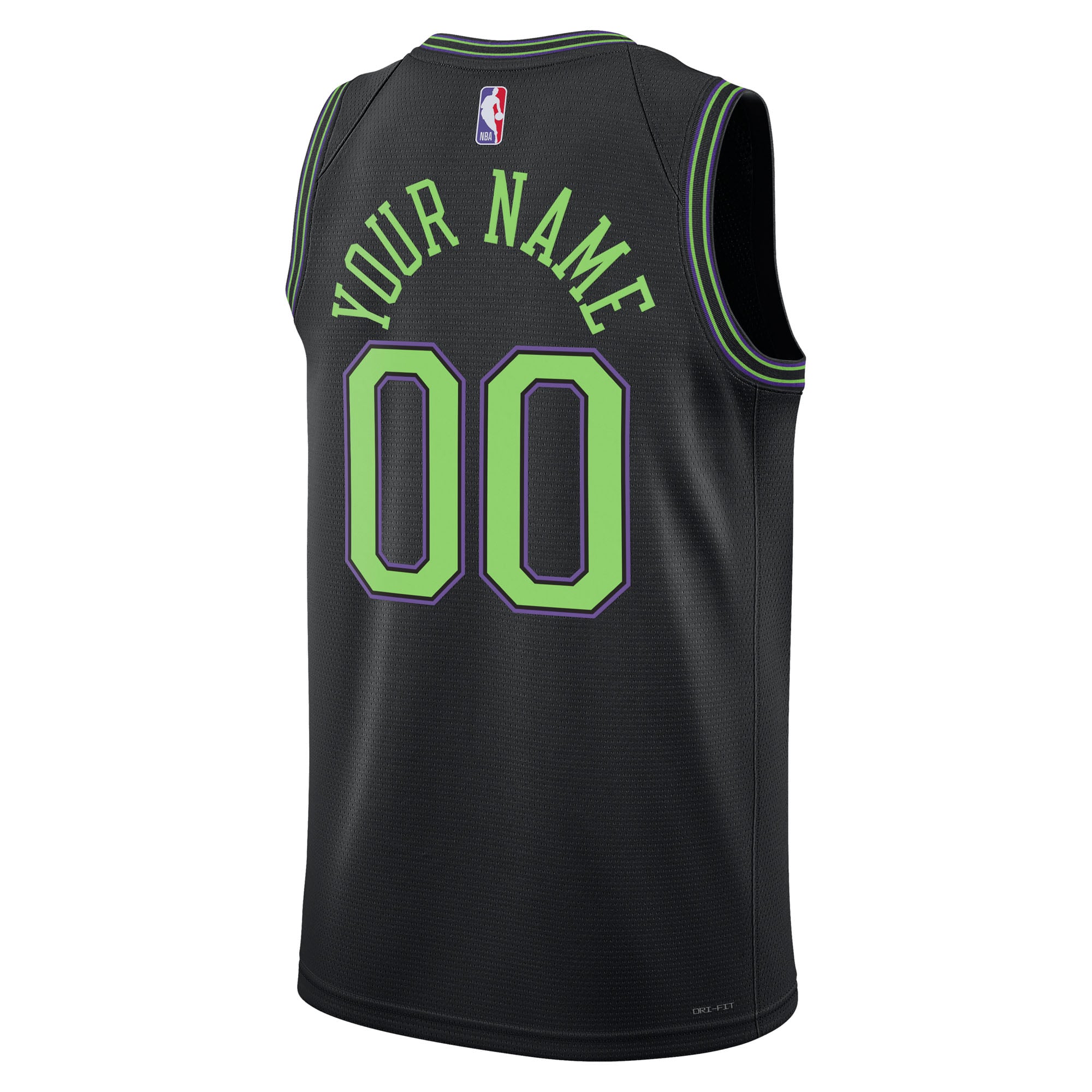 New Orleans Pelicans Unisex 2025/26 City Edition Swingman Custom Jersey - Black - Image 4