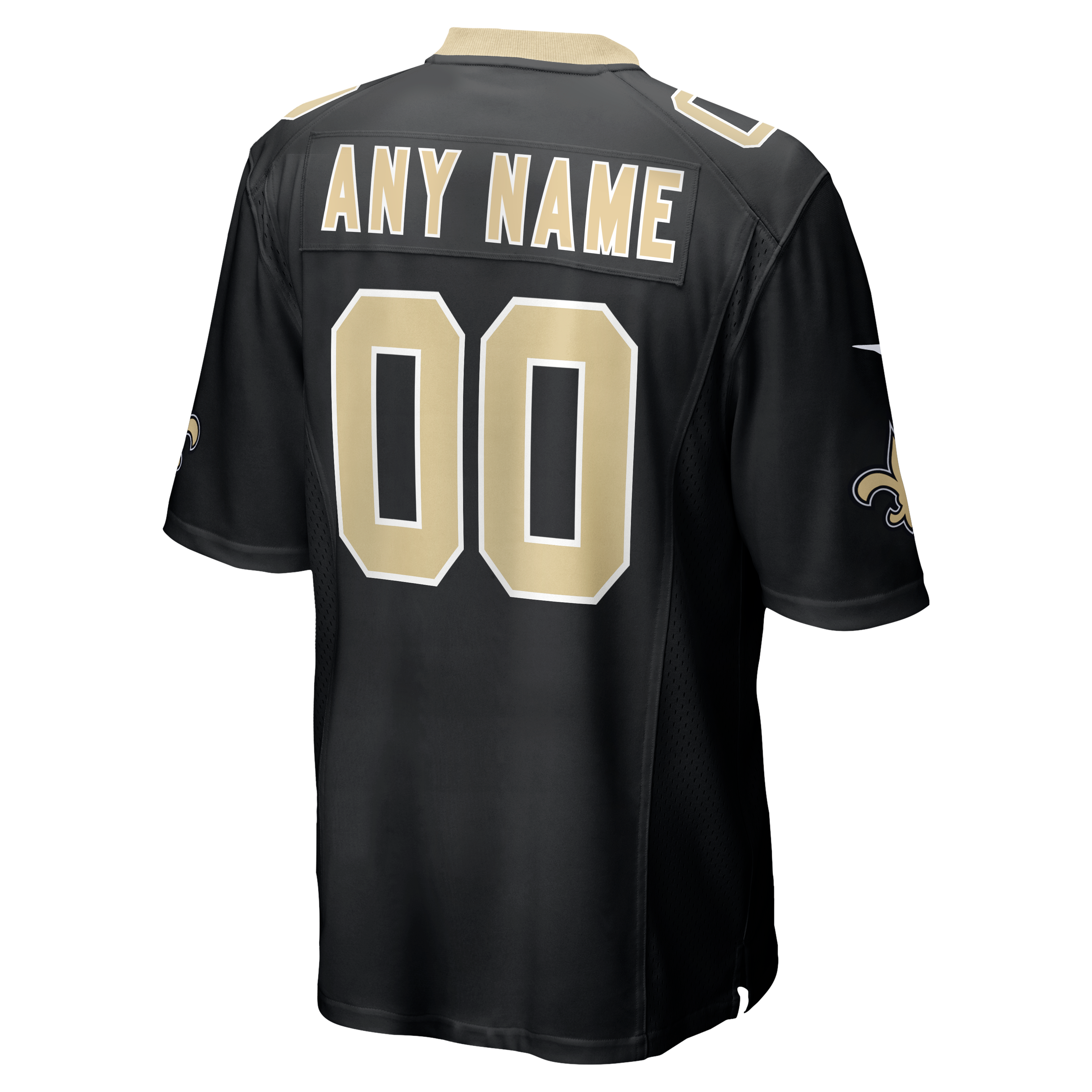 New Orleans Saints Gameday Golds Alternate Custom Game Jersey - Black - Image 4